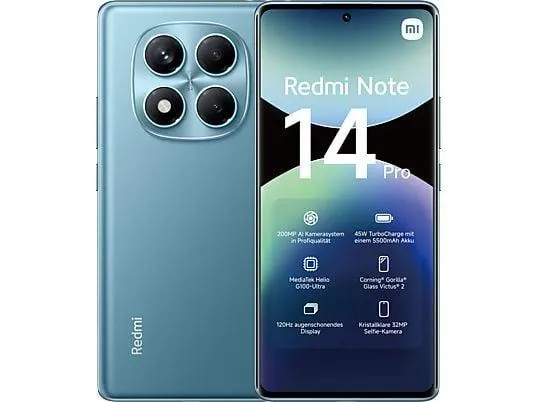 XIAOMI Redmi Note 14 Pro 256 GB Ocean Blue Dual SIM