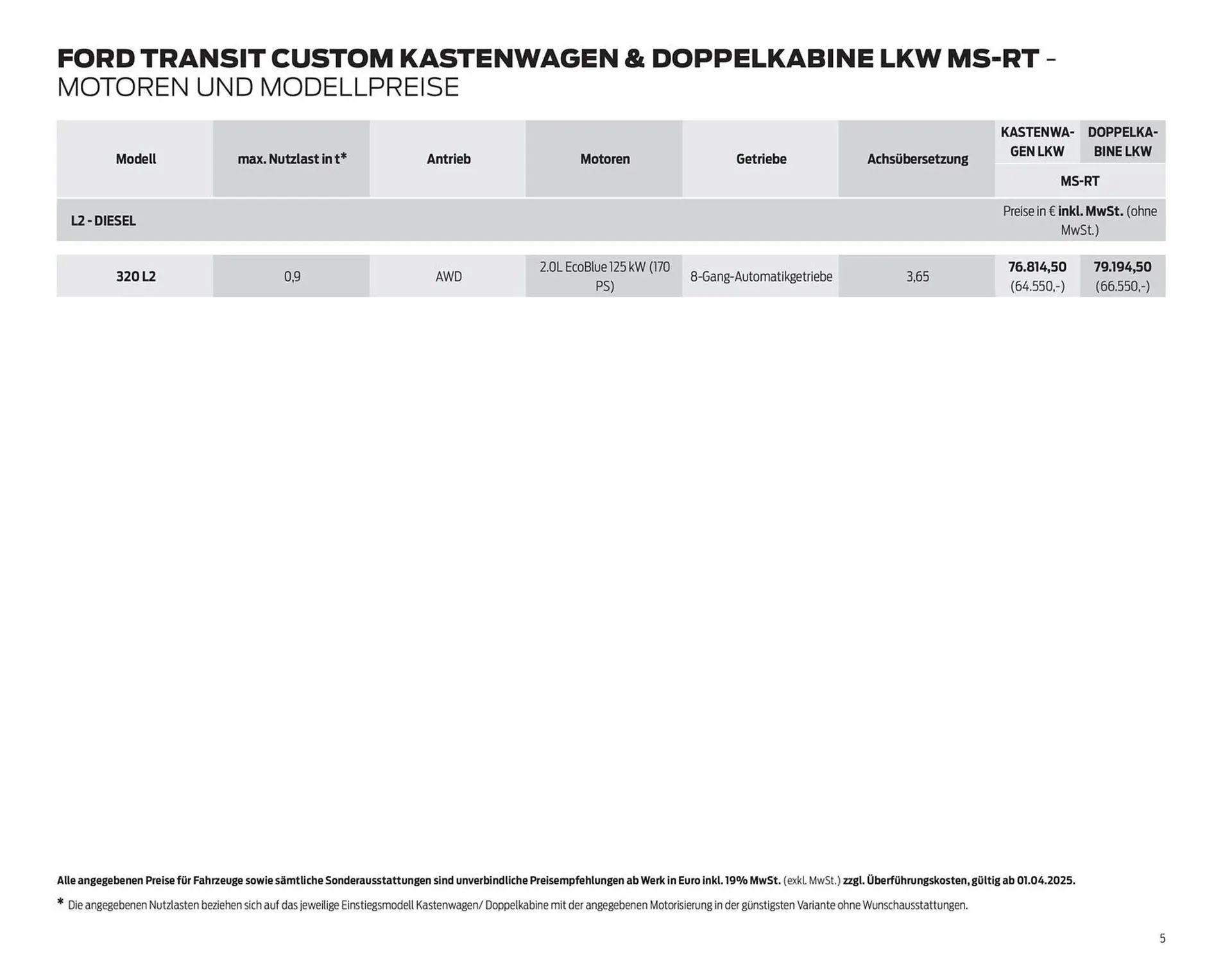Ford Prospekt von 7. Oktober bis 31. Oktober 2025 - Prospekt seite 5