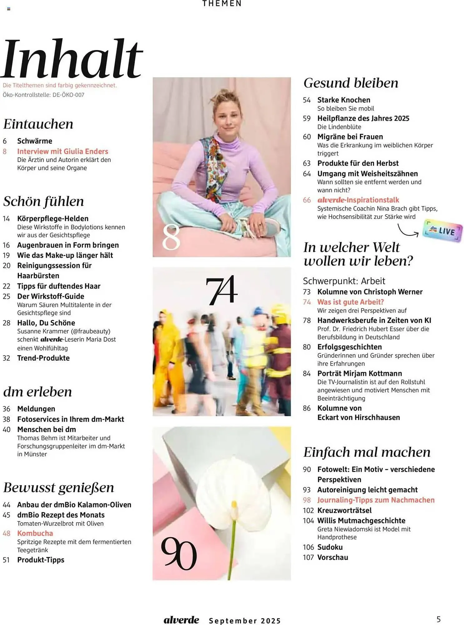 dm drogerie Magazin von 1. September bis 30. September 2025 - Prospekt seite 5