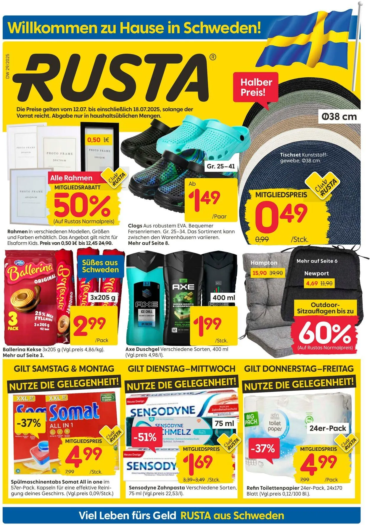 Rusta von 16. Juli bis 30. Juli 2025 - Prospekt seite 1