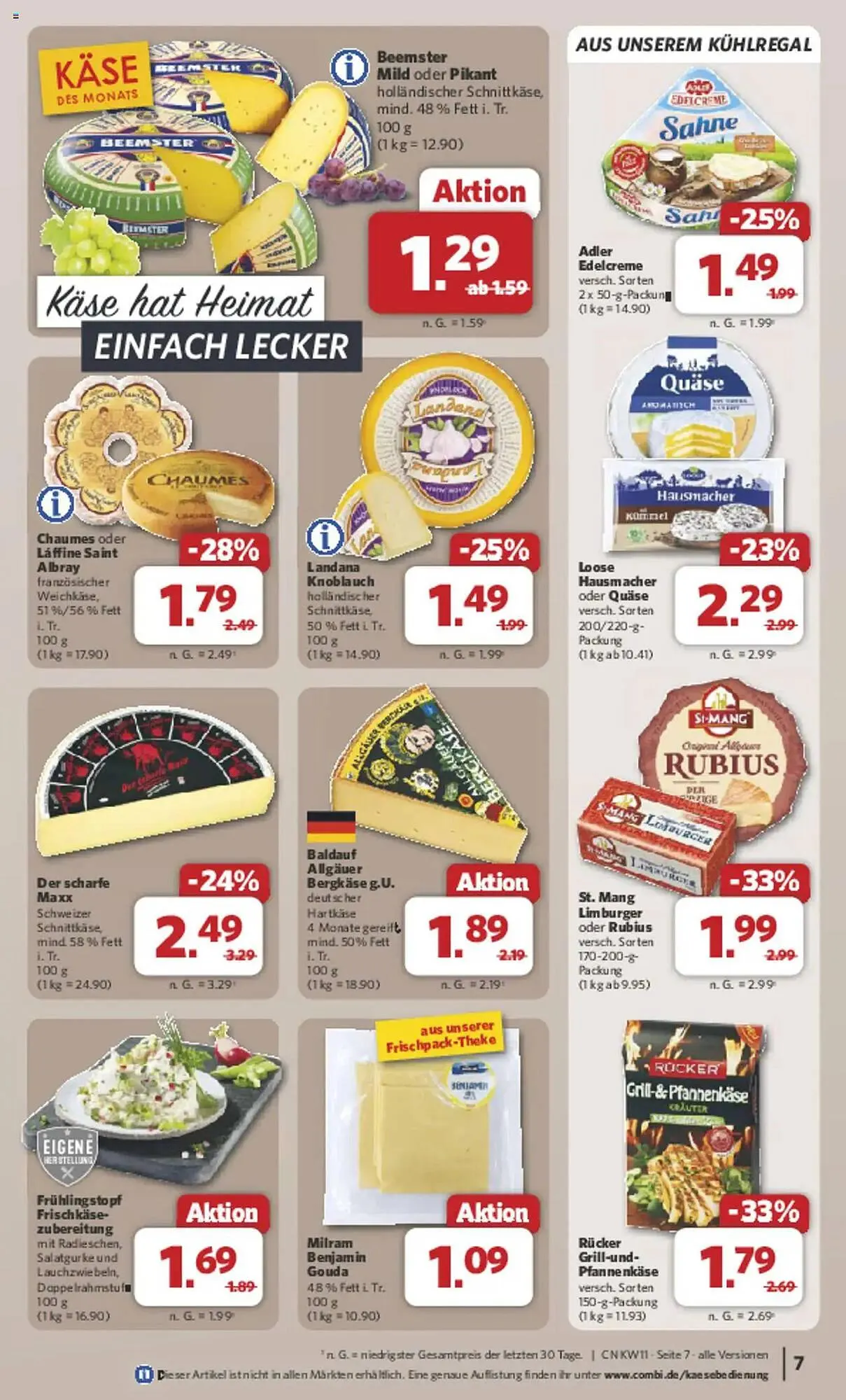 Combi Prospekt von 10. März bis 15. März 2025 - Prospekt seite 7