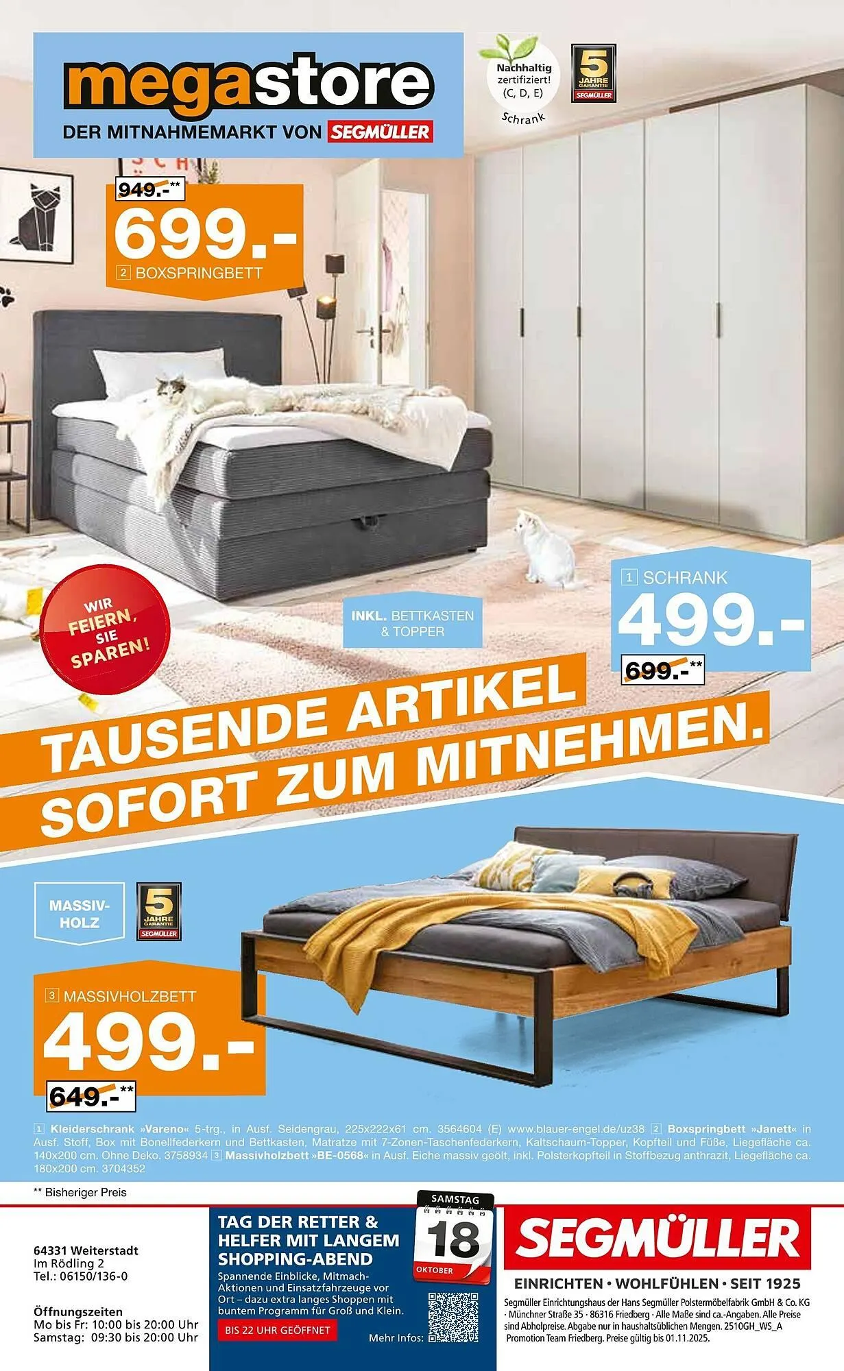 Segmüller Prospekt von 11. Oktober bis 1. November 2025 - Prospekt seite 56