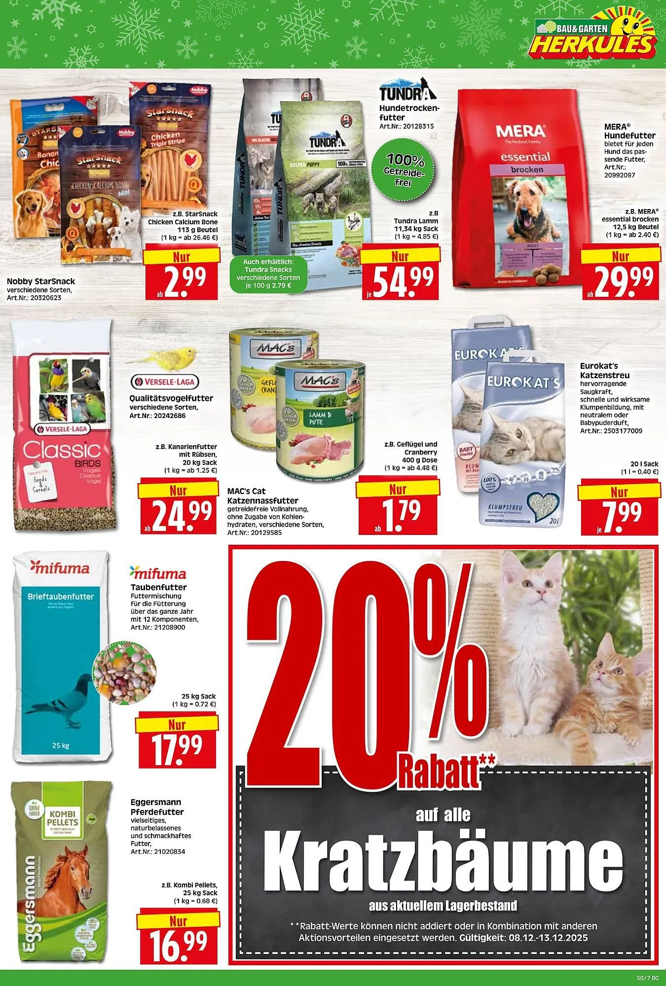 Herkules Baumarkt Prospekt von 8. Dezember bis 13. Dezember 2025 - Prospekt seite 7