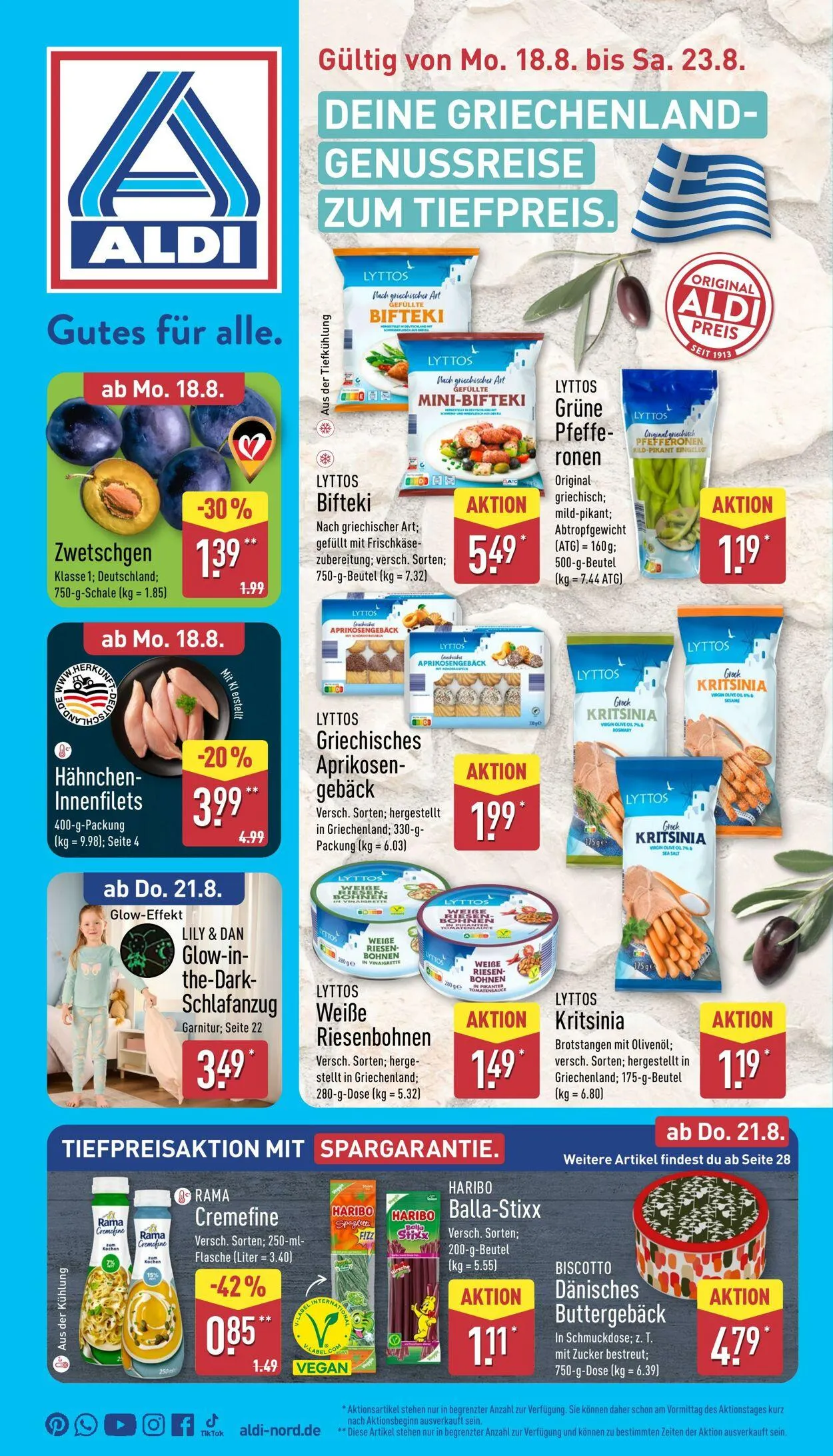Aldi-Nord von 18. August bis 23. August 2025 - Prospekt seite 1
