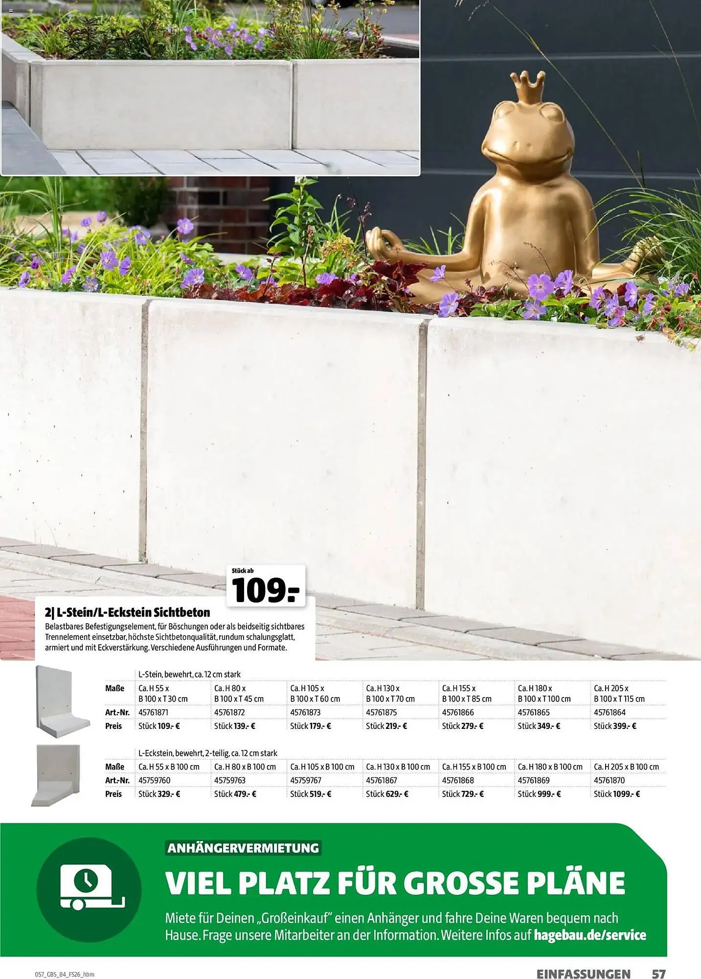 Hagebau Prospekt von 2. März bis 31. Dezember 2026 - Prospekt seite 57