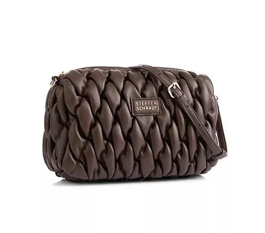 Wählen Sie Ihre Variante: STEFFEN SCHRAUT Umhängetasche geflochten diverse Fächer verstellbarer Riemen