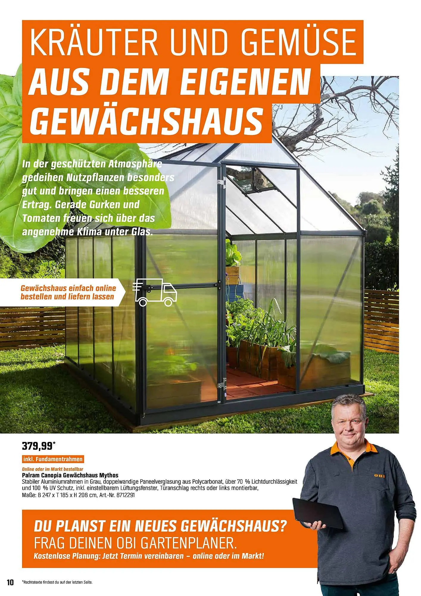 OBI Prospekt von 6. April bis 24. April 2025 - Prospekt seite 10