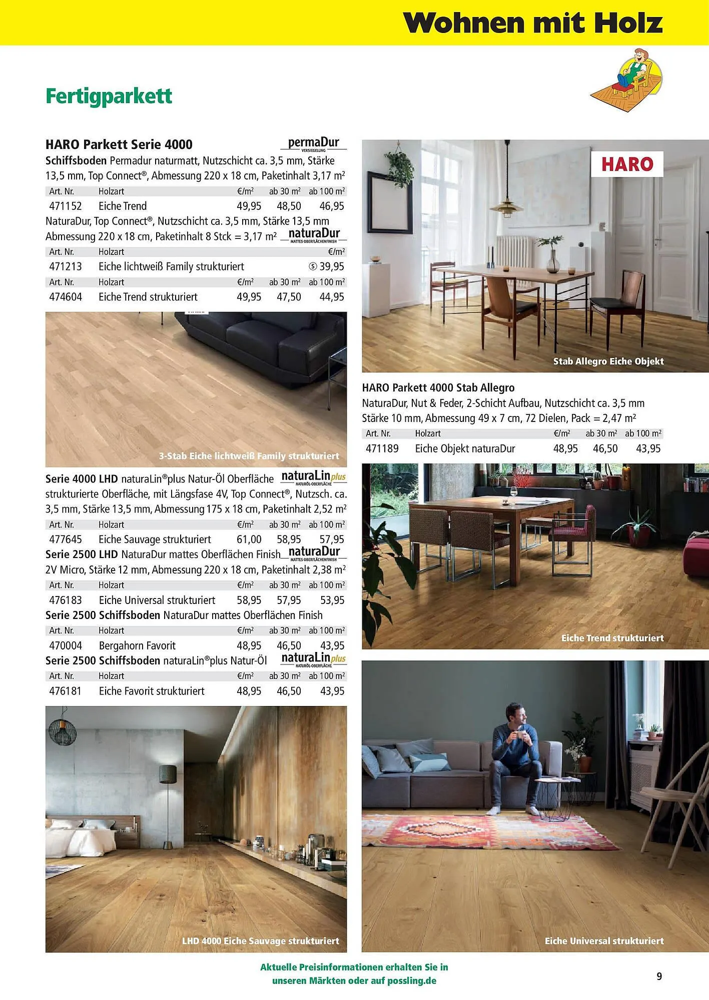 Holz Possling Prospekt von 31. März bis 30. Juni 2025 - Prospekt seite 9