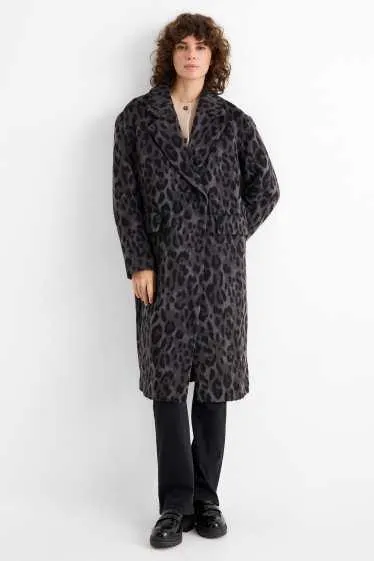 Coat - leopard print