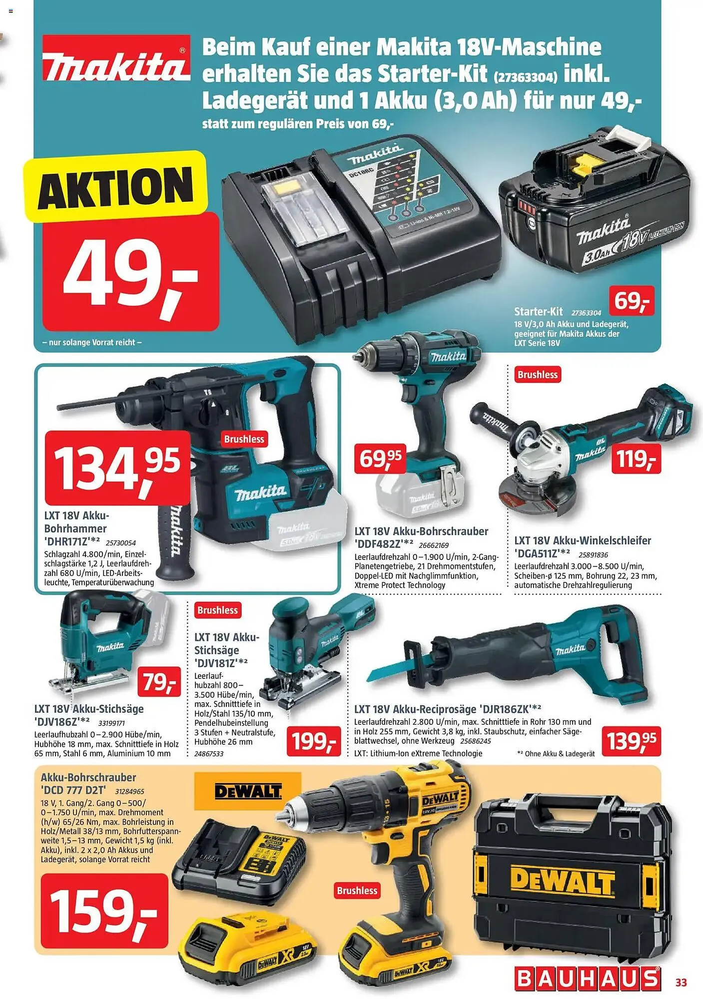 Bauhaus Prospekt von 29. November bis 3. Januar 2026 - Prospekt seite 33