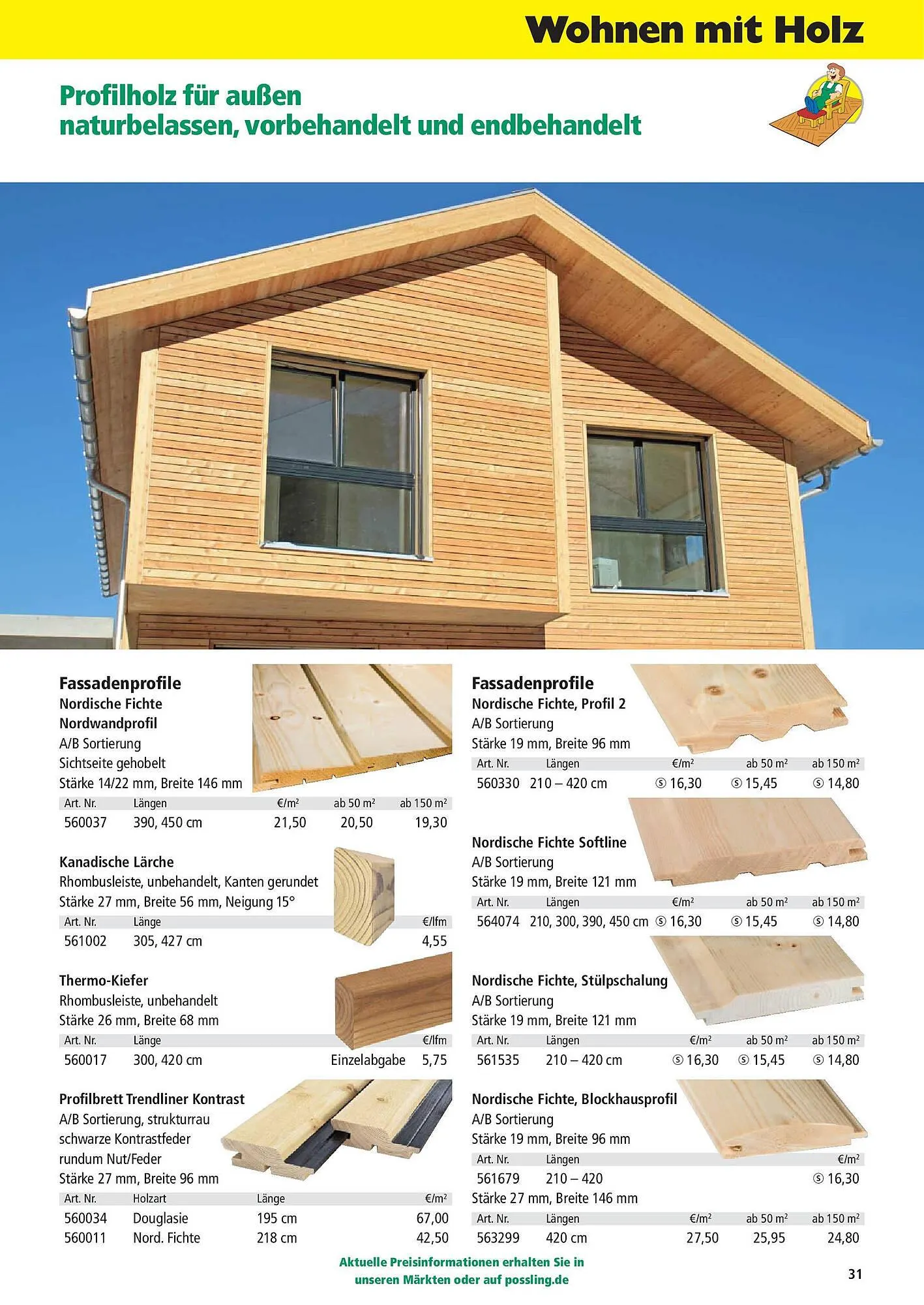 Holz Possling Prospekt von 31. März bis 30. Juni 2025 - Prospekt seite 31
