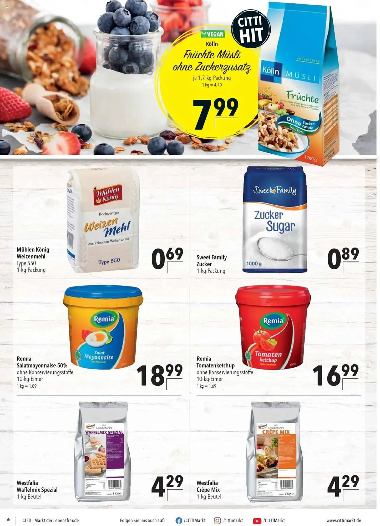 CITTI Markt Prospekt von 4. Juni bis 17. Juni 2025 - Prospekt seite 6