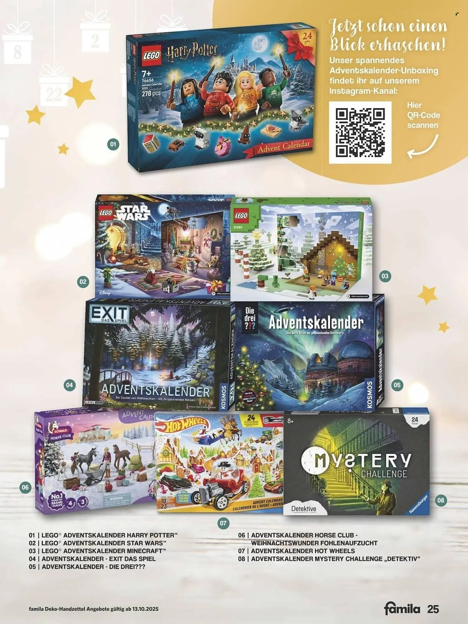 Famila Nord Ost Prospekt von 13. Oktober bis 31. Dezember 2025 - Prospekt seite 25