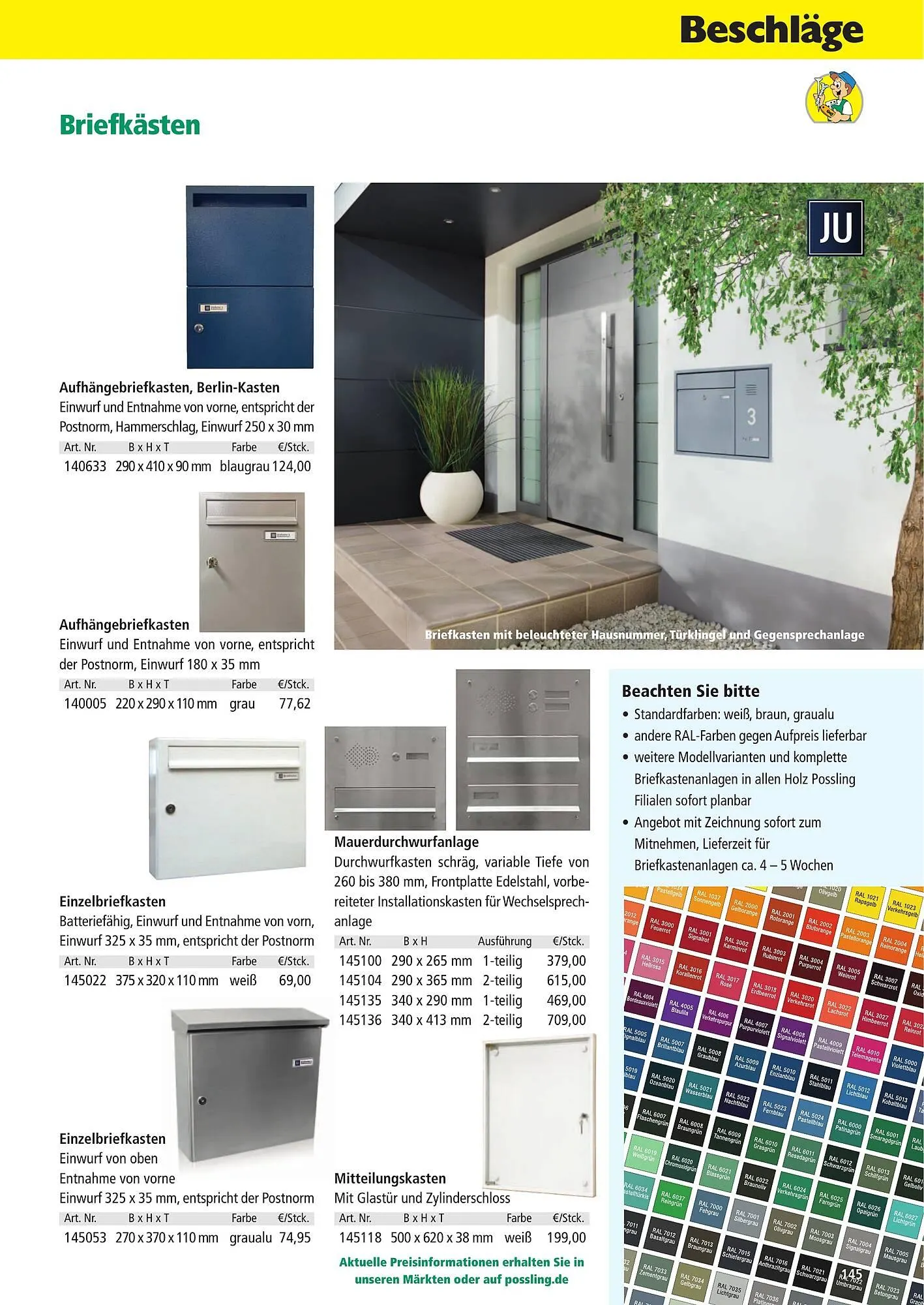 Holz Possling Prospekt von 1. April bis 31. Juli 2026 - Prospekt seite 145