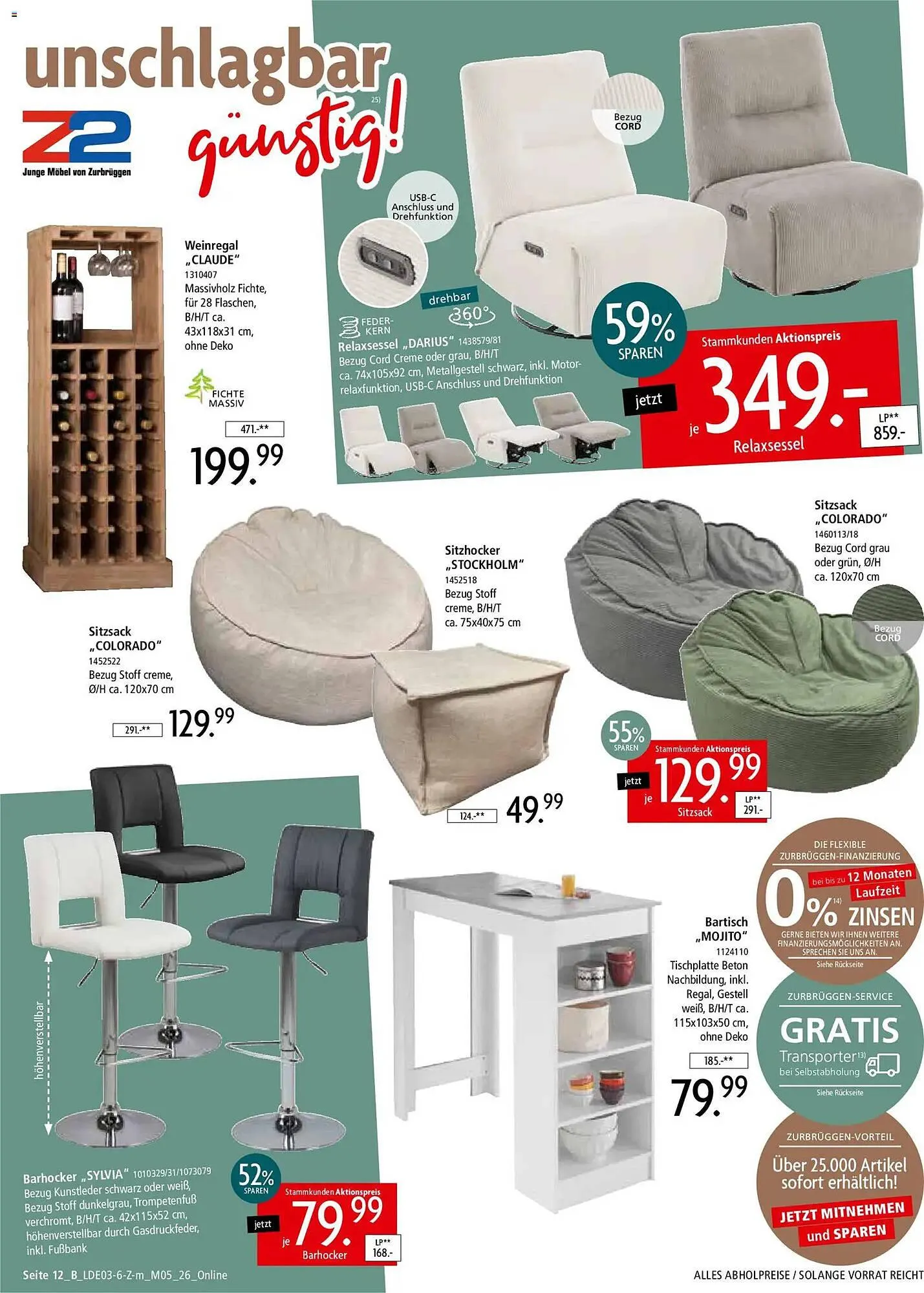 Zurbrüggen Prospekt von 28. März bis 2. Mai 2026 - Prospekt seite 16