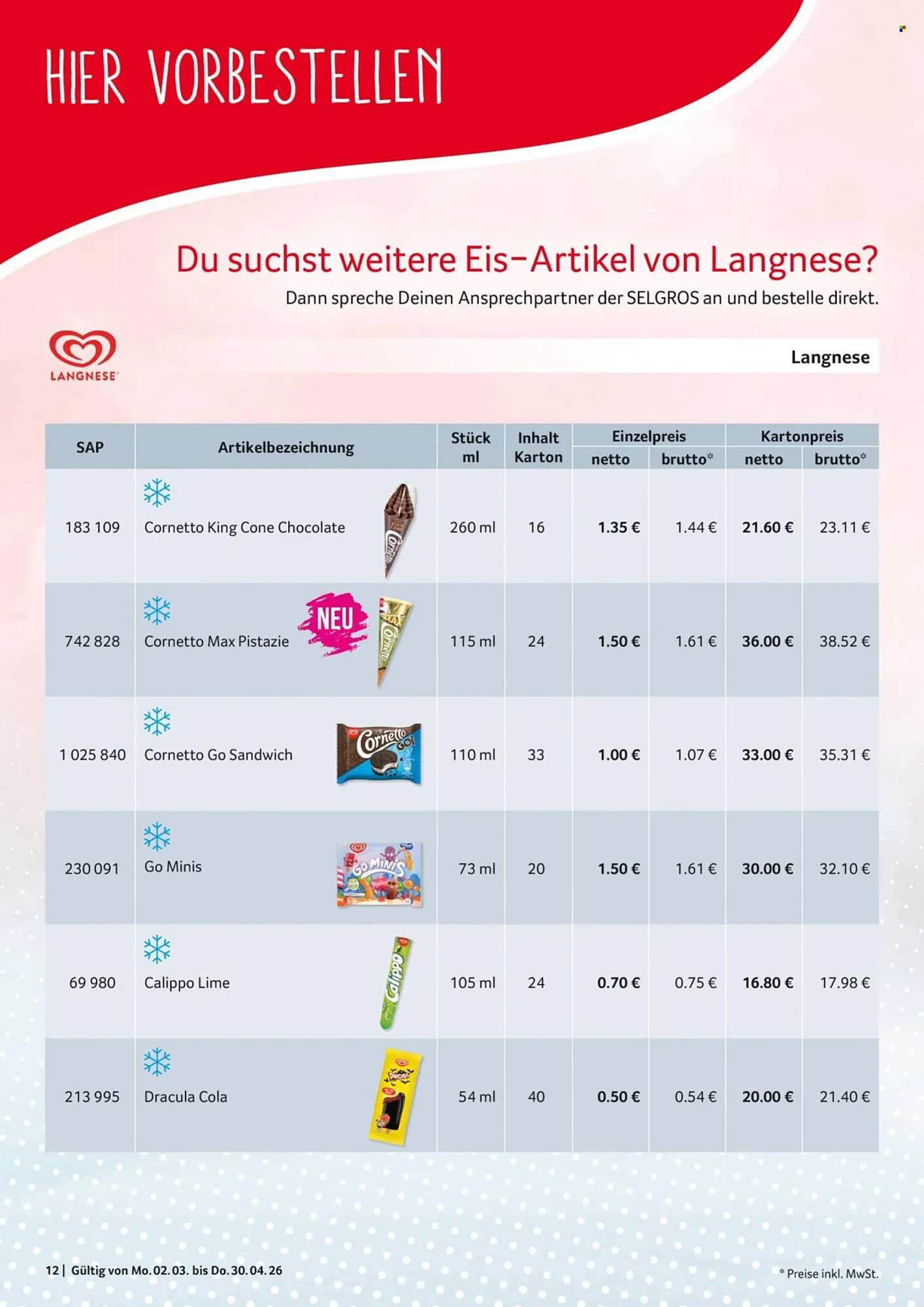 Selgros Prospekt von 2. März bis 30. April 2026 - Prospekt seite 12