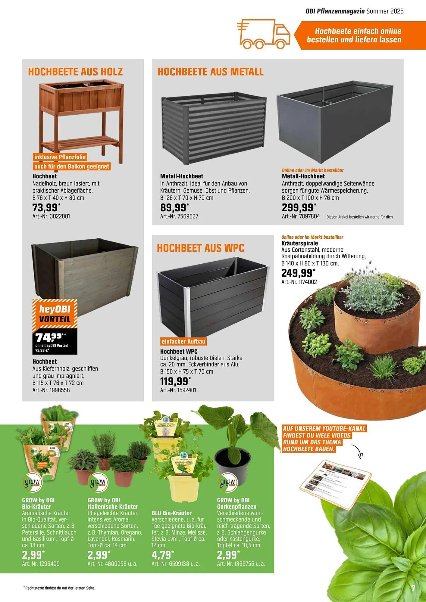 OBI Prospekt von 5. Mai bis 26. Mai 2025 - Prospekt seite 7