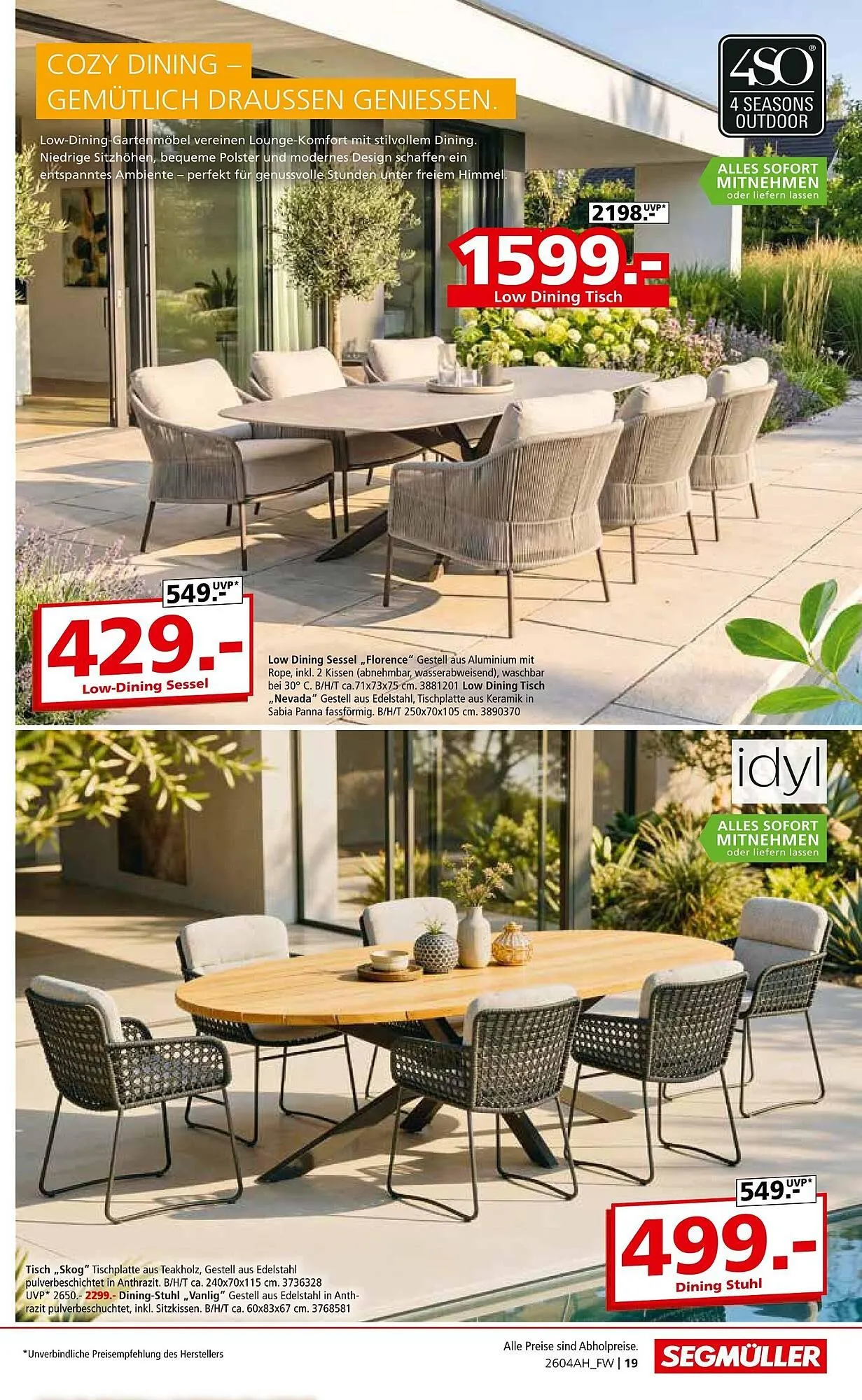 Segmüller Prospekt von 11. April bis 2. Mai 2026 - Prospekt seite 19