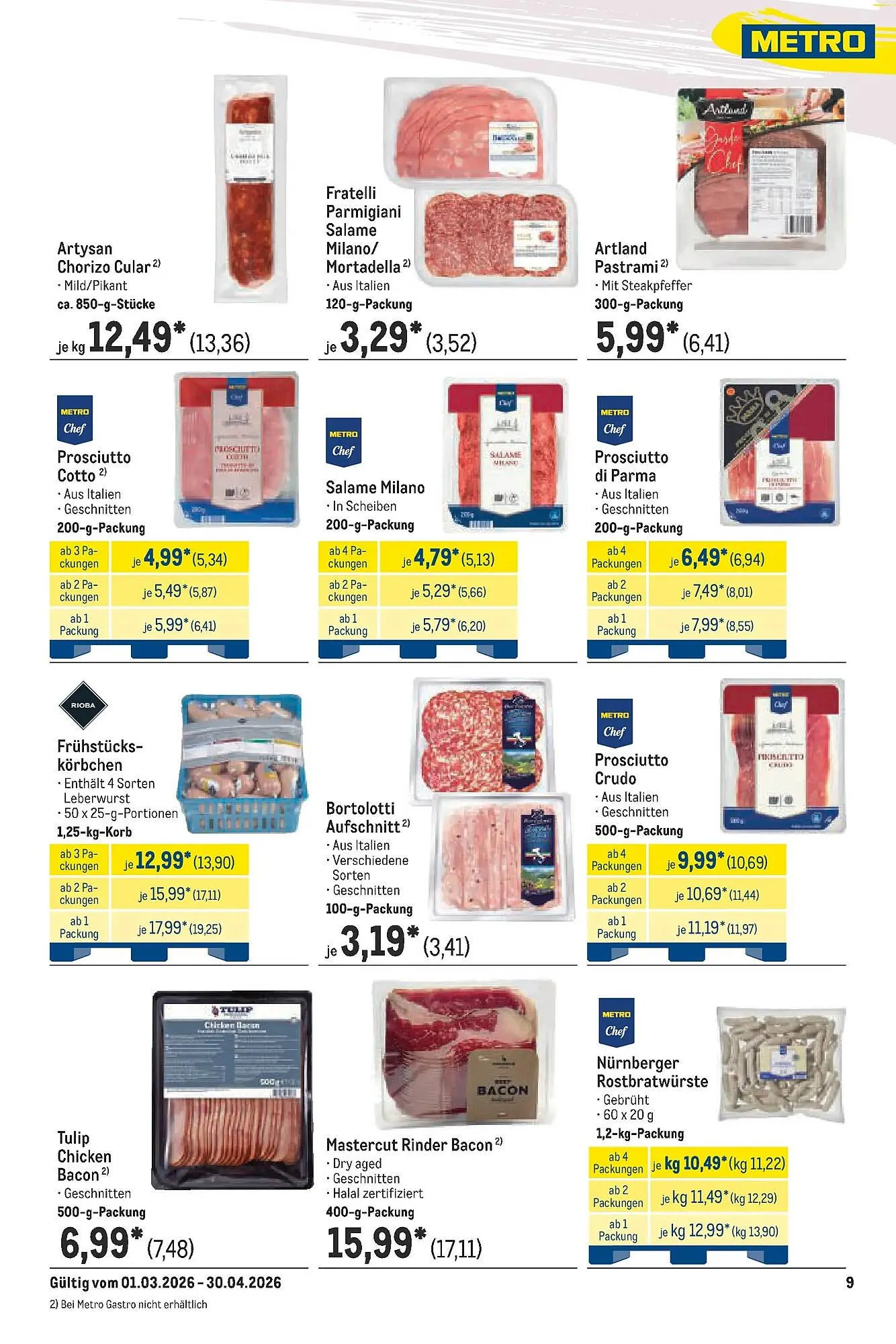 METRO Prospekt von 22. März bis 28. März 2026 - Prospekt seite 9