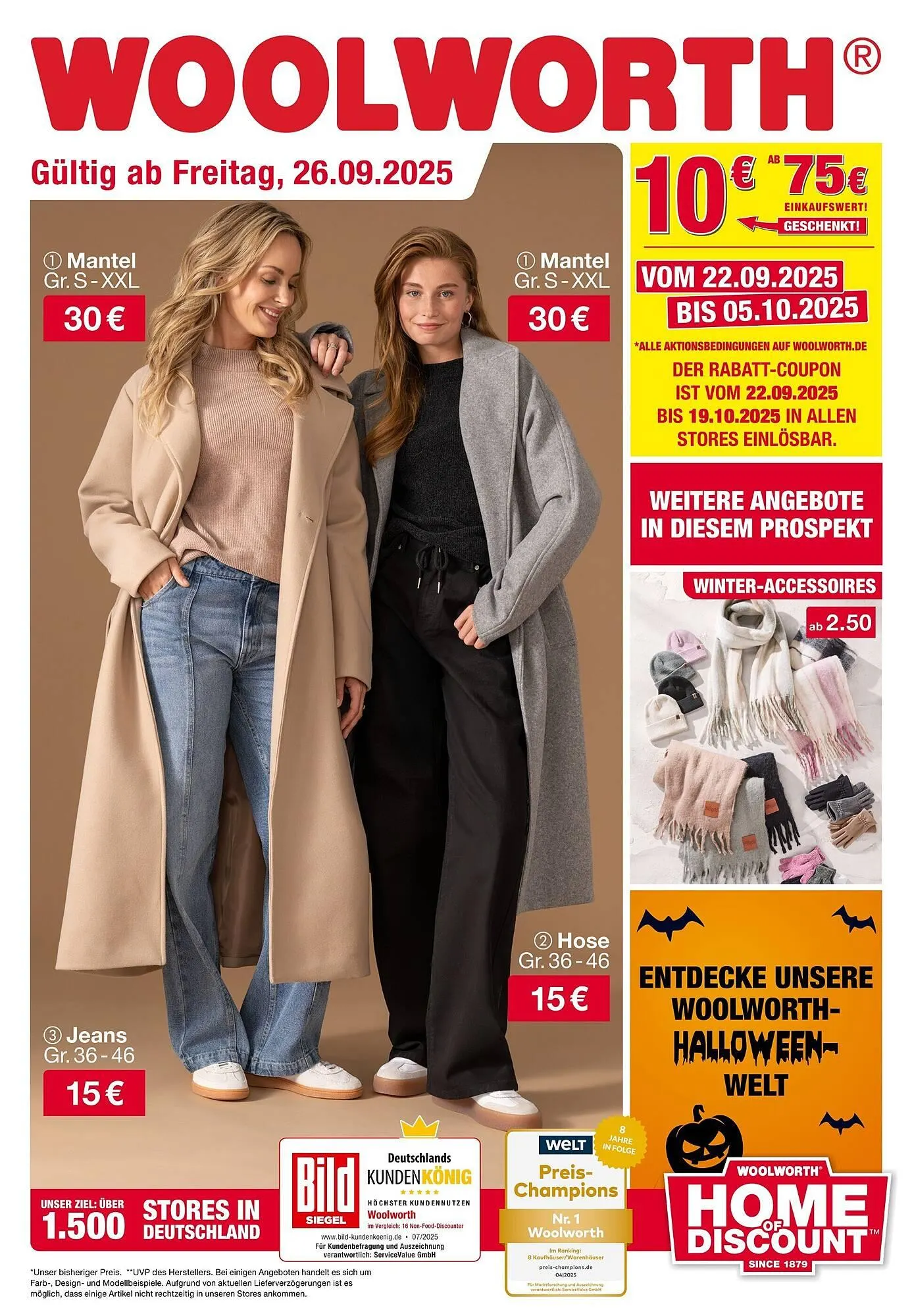 Woolworth Prospekt von 26. September bis 6. Oktober 2025 - Prospekt seite 1