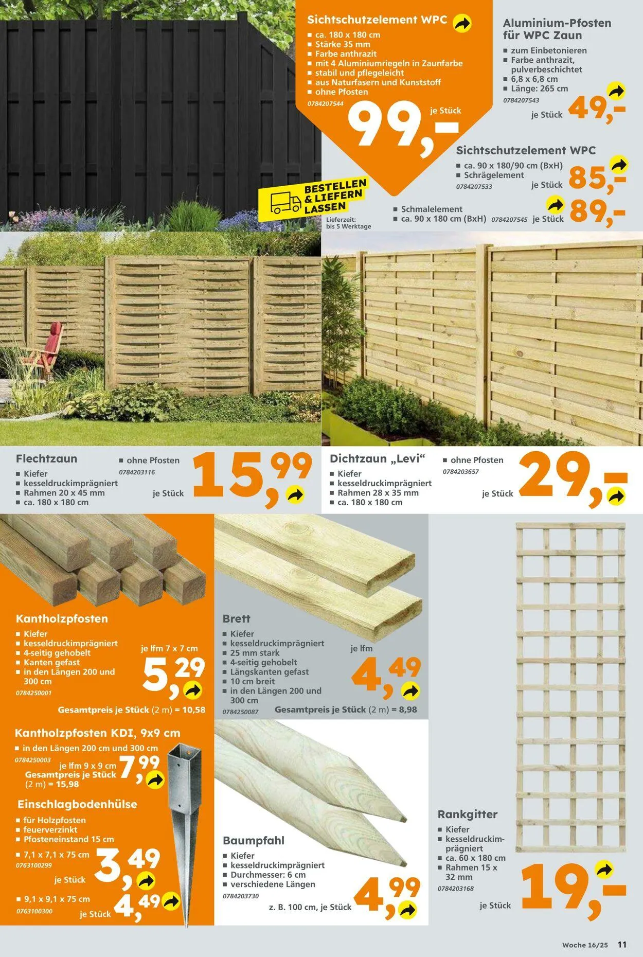 Globus Baumarkt Aktueller Prospekt von 13. April bis 19. April 2025 - Prospekt seite 11