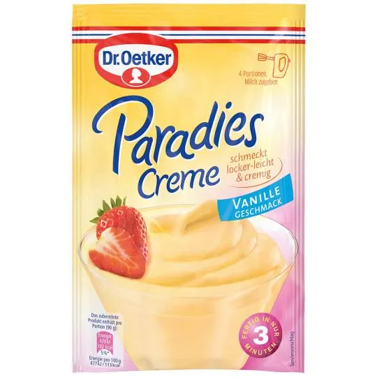 Dr.Oetker Paradies Creme Vanille 60G