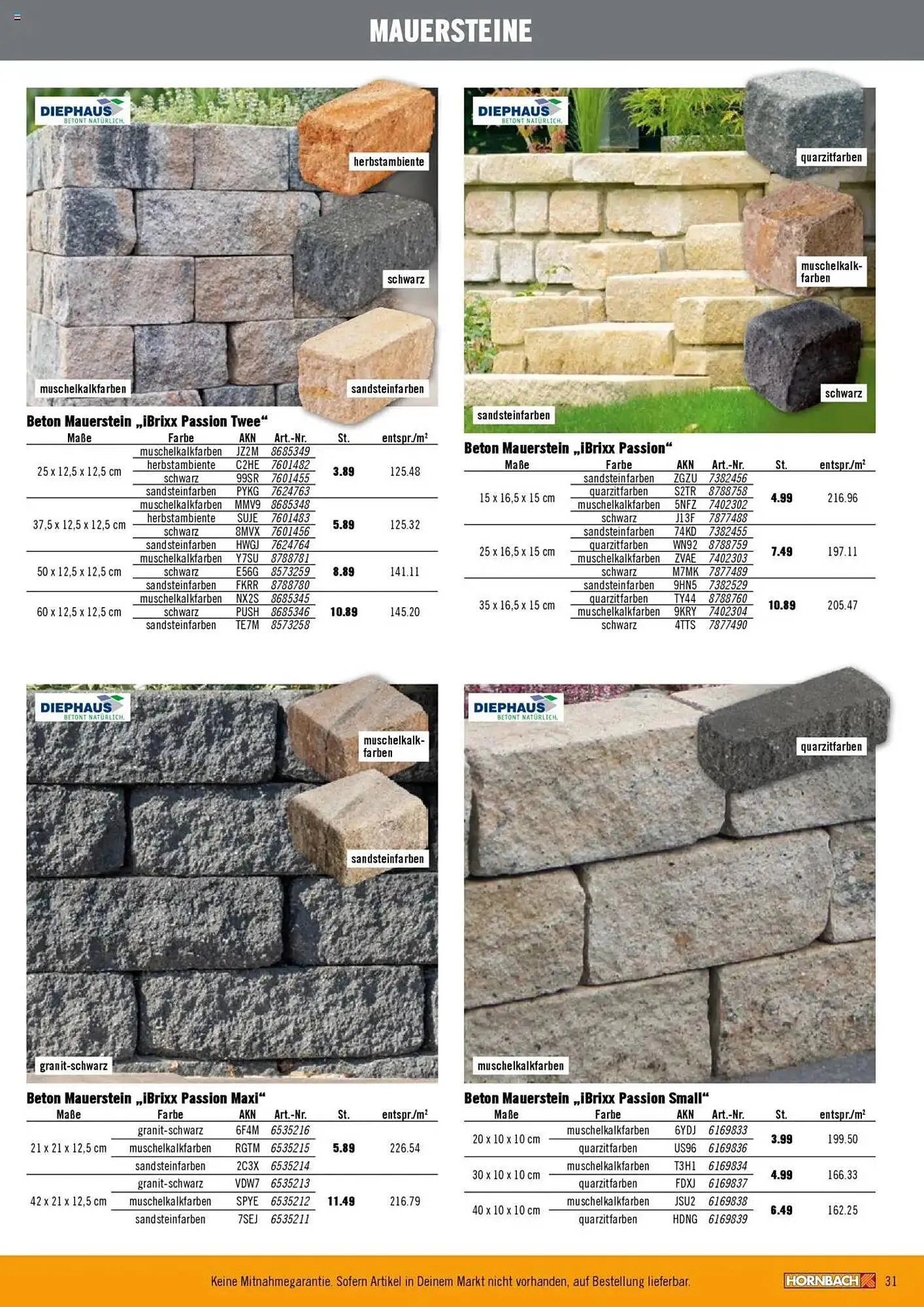 Hornbach Prospekt von 28. Februar bis 29. März 2025 - Prospekt seite 31