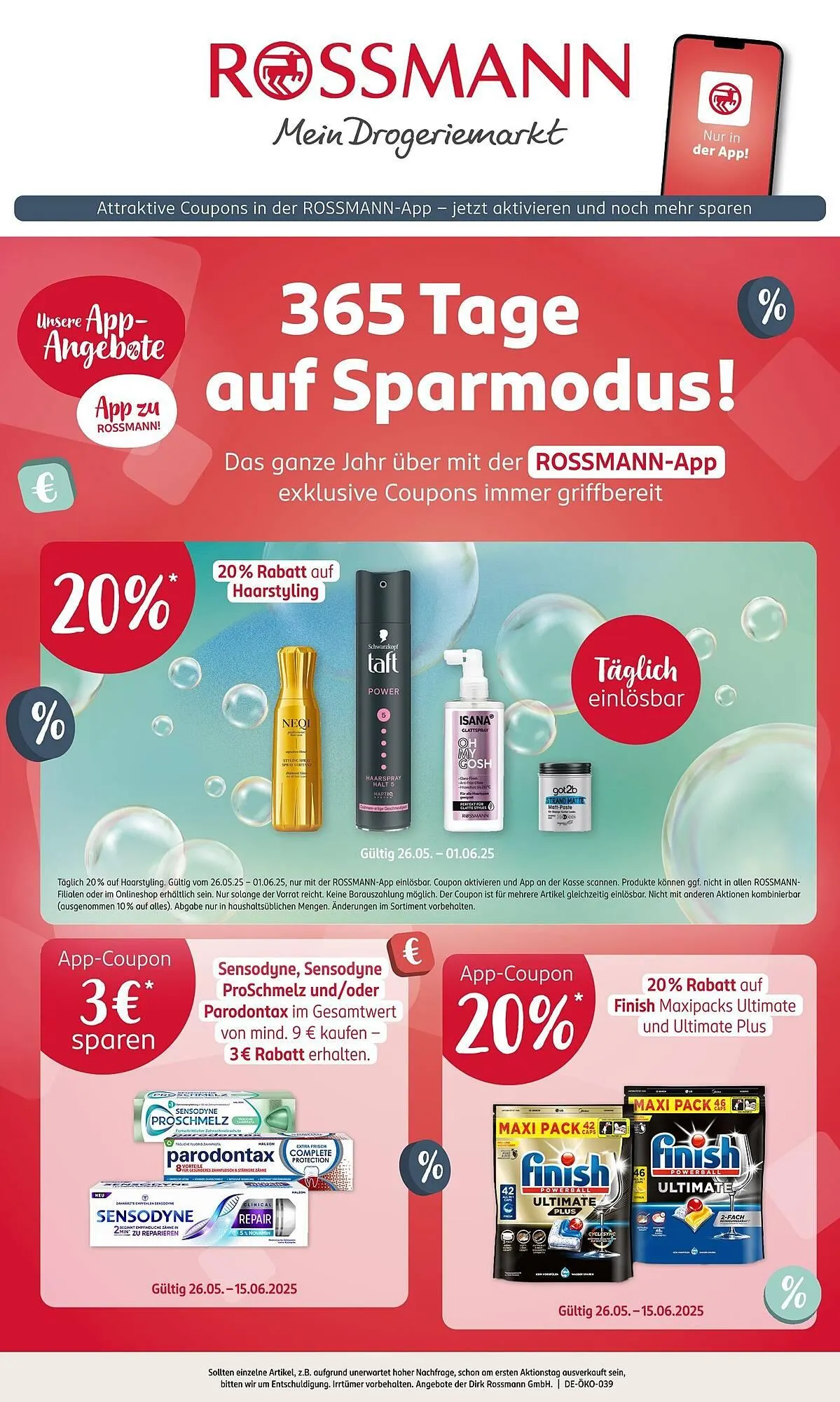 Rossmann Prospekt von 26. Mai bis 30. Mai 2025 - Prospekt seite 1