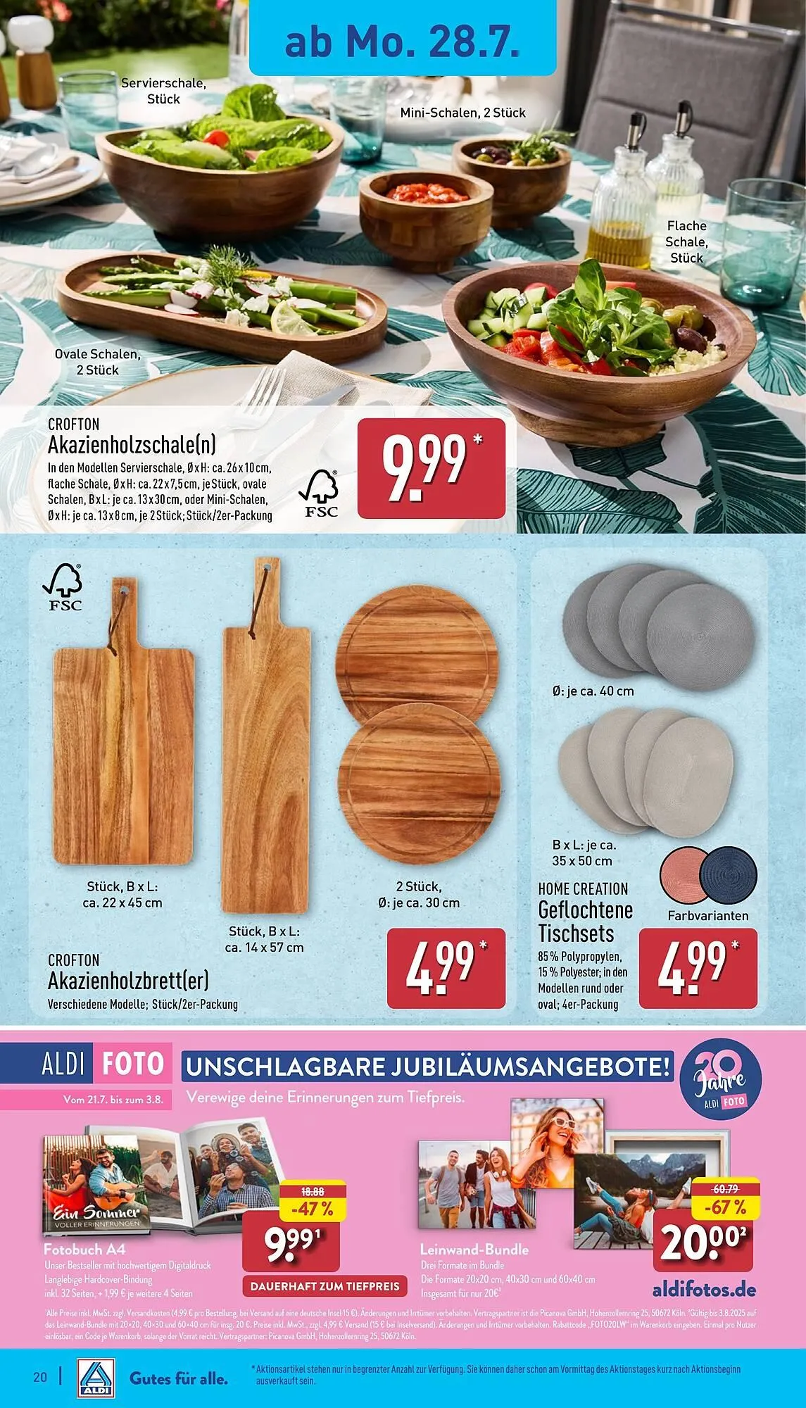 Aldi Nord Prospekt von 28. Juli bis 2. August 2025 - Prospekt seite 20
