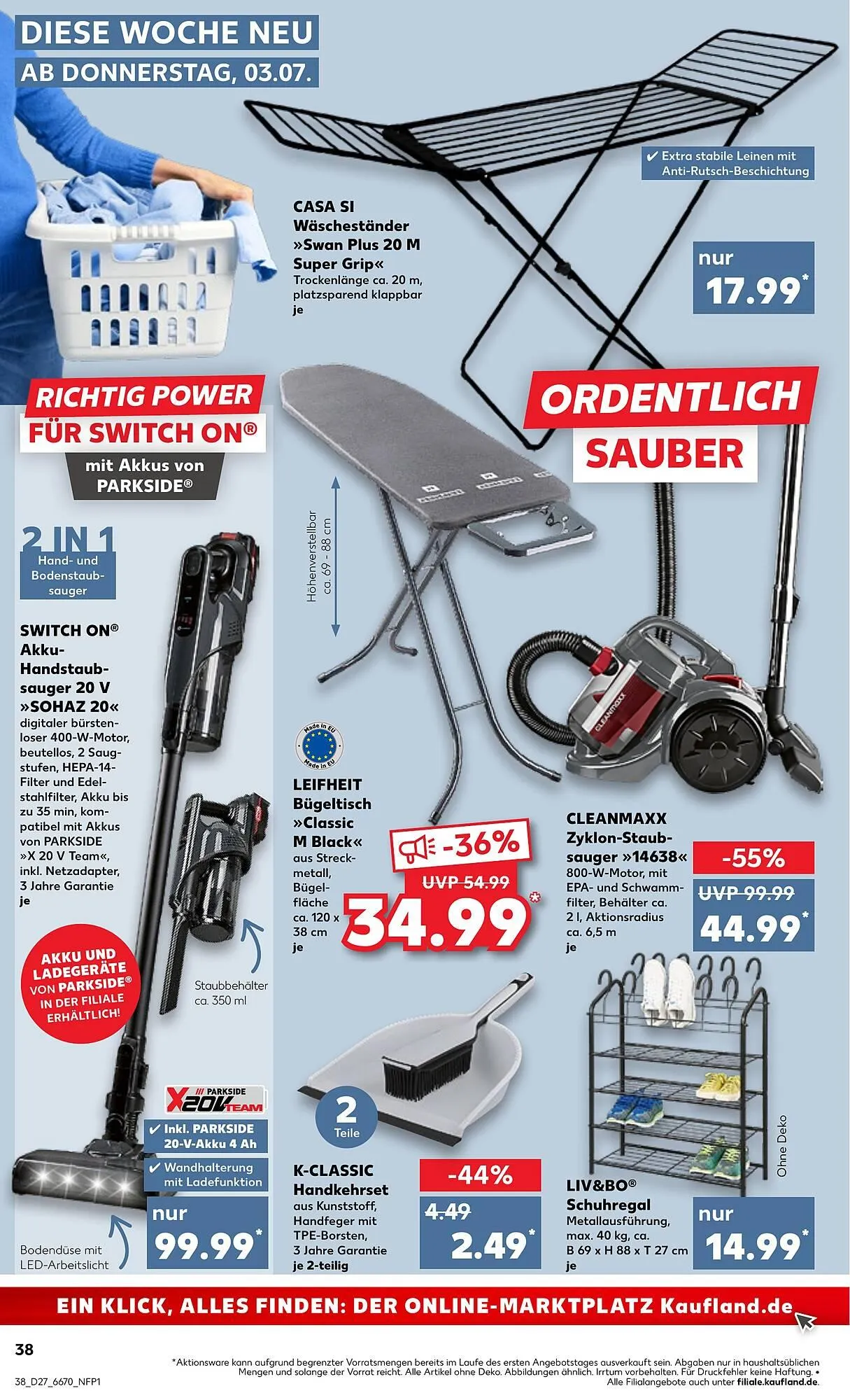 Kaufland Prospekt von 3. Juli bis 9. Juli 2025 - Prospekt seite 38