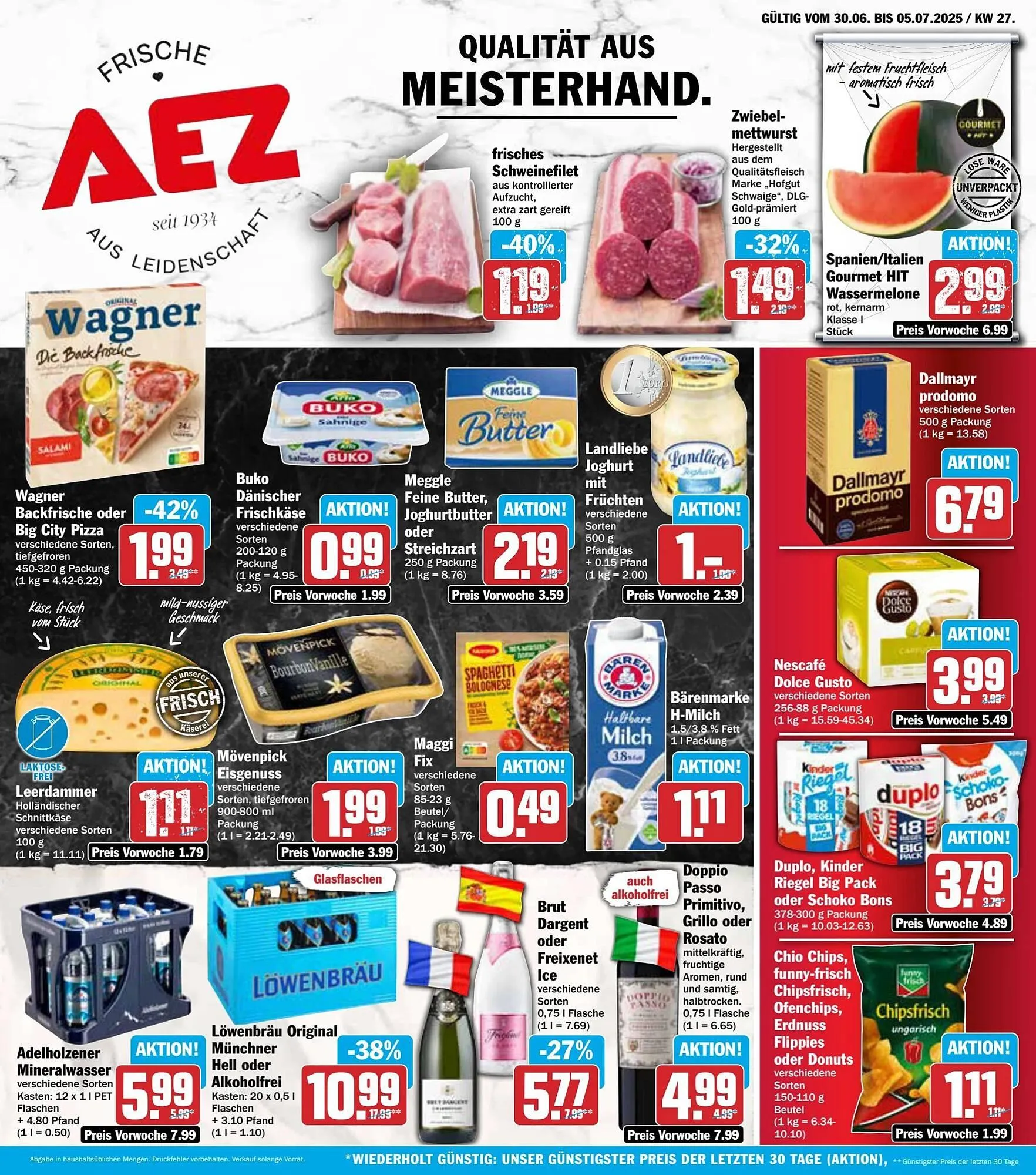 AEZ Prospekt von 30. Juni bis 5. Juli 2025 - Prospekt seite 1