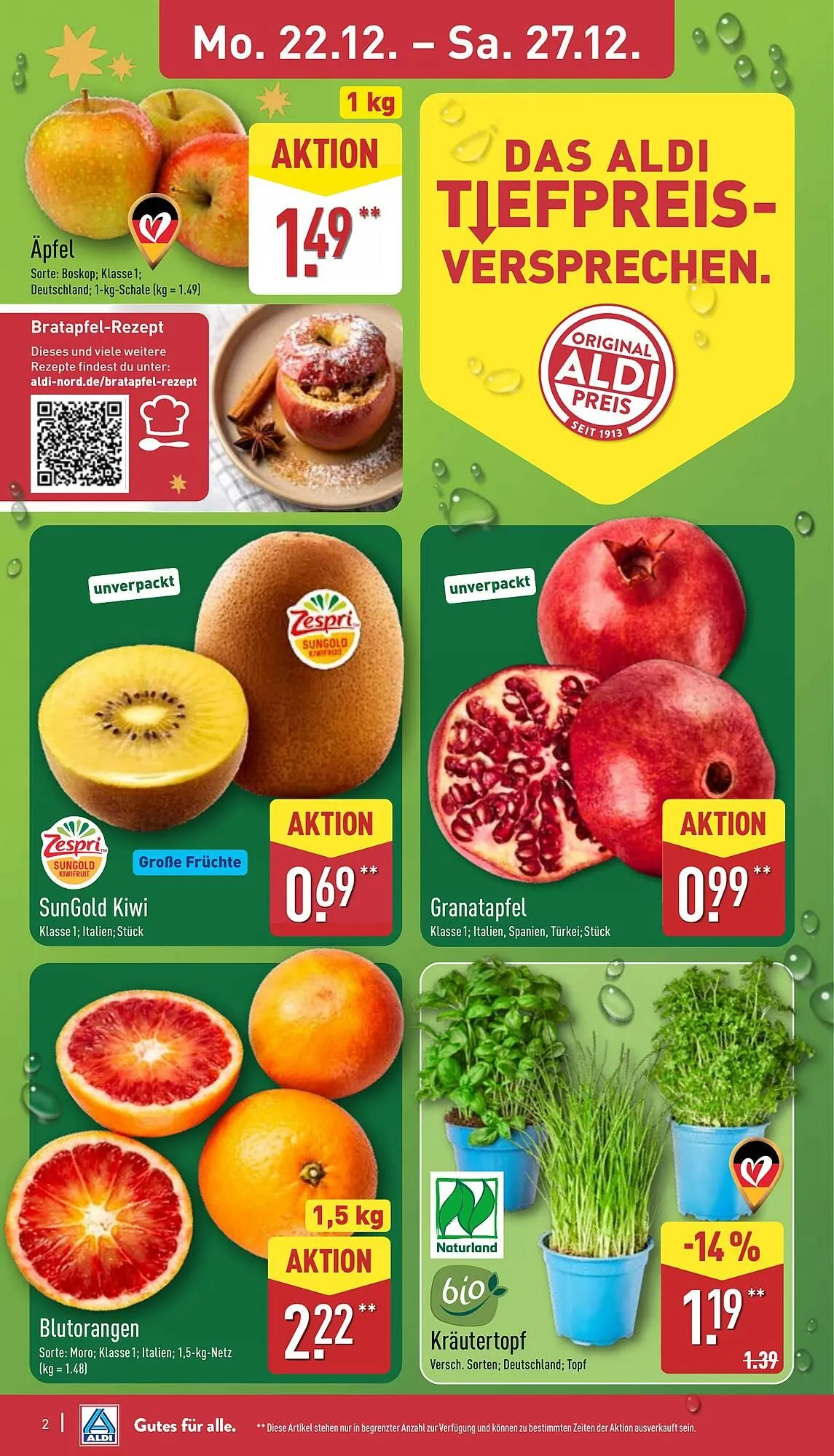 Aldi Nord Prospekt von 22. Dezember bis 27. Dezember 2025 - Prospekt seite 3