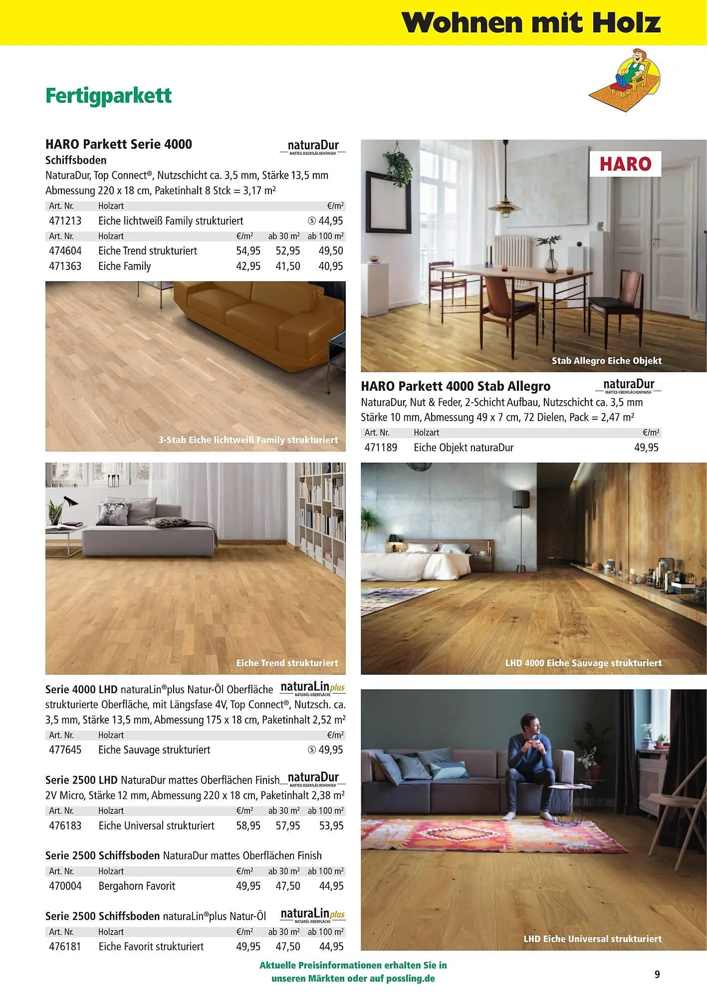 Holz Possling Prospekt von 1. April bis 31. Juli 2026 - Prospekt seite 9