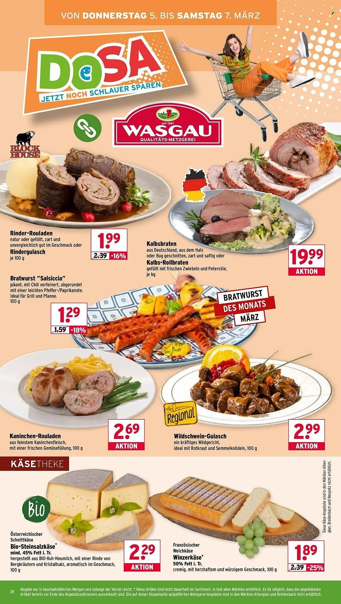 Wasgau Prospekt von 2. März bis 7. März 2026 - Prospekt seite 28