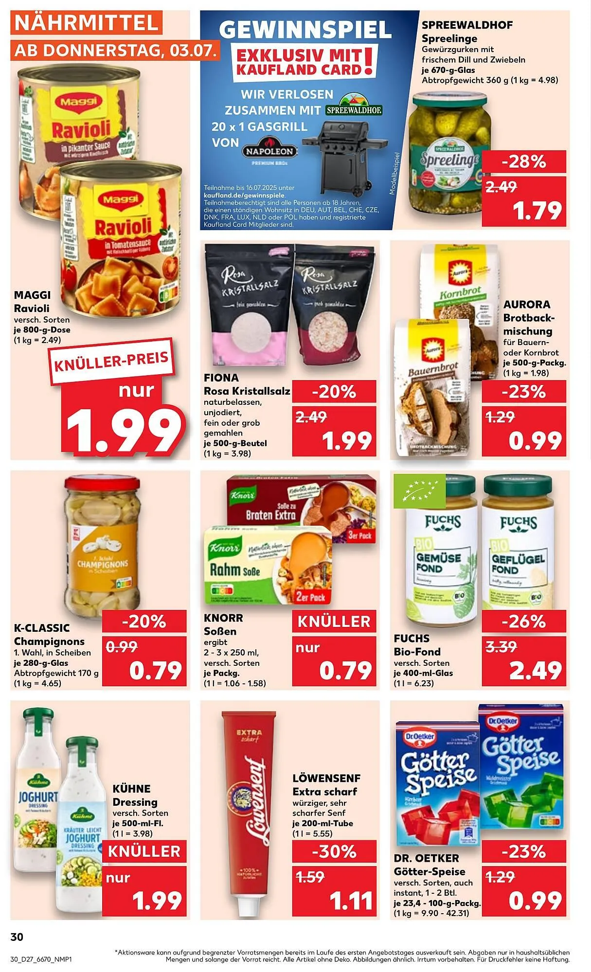 Kaufland Prospekt von 3. Juli bis 9. Juli 2025 - Prospekt seite 30