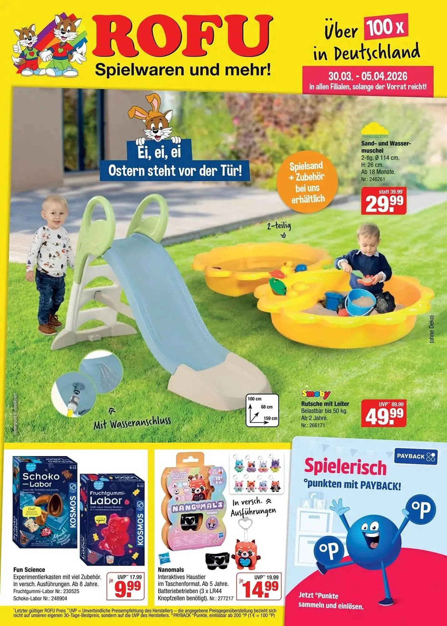 Rofu Kinderland Prospekt von 29. März bis 5. April 2026 - Prospekt seite 1