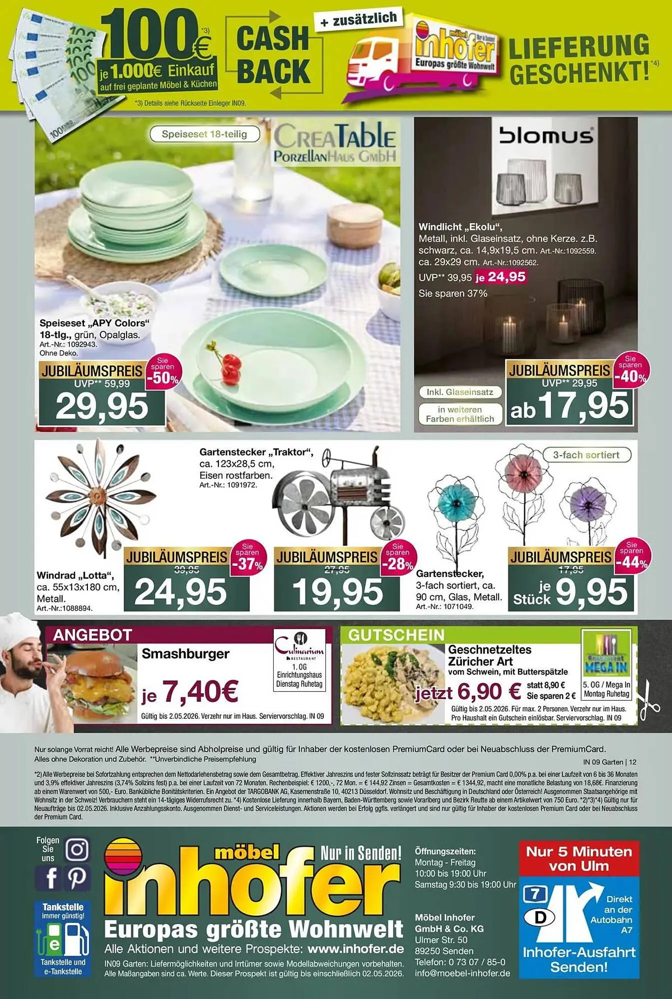 Möbel Inhofer Prospekt von 16. April bis 2. Mai 2026 - Prospekt seite 12