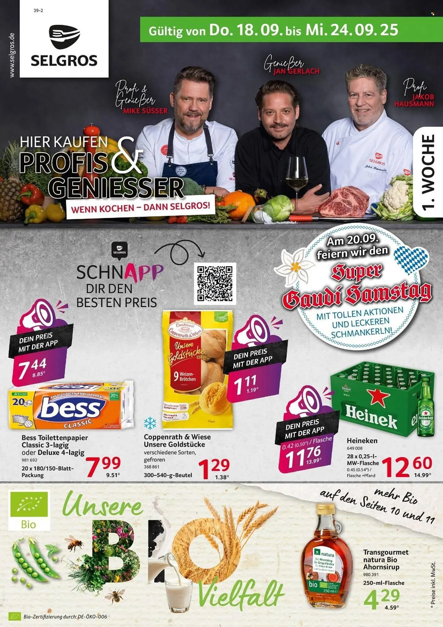 Selgros Prospekt von 18. September bis 24. September 2025 - Prospekt seite 1