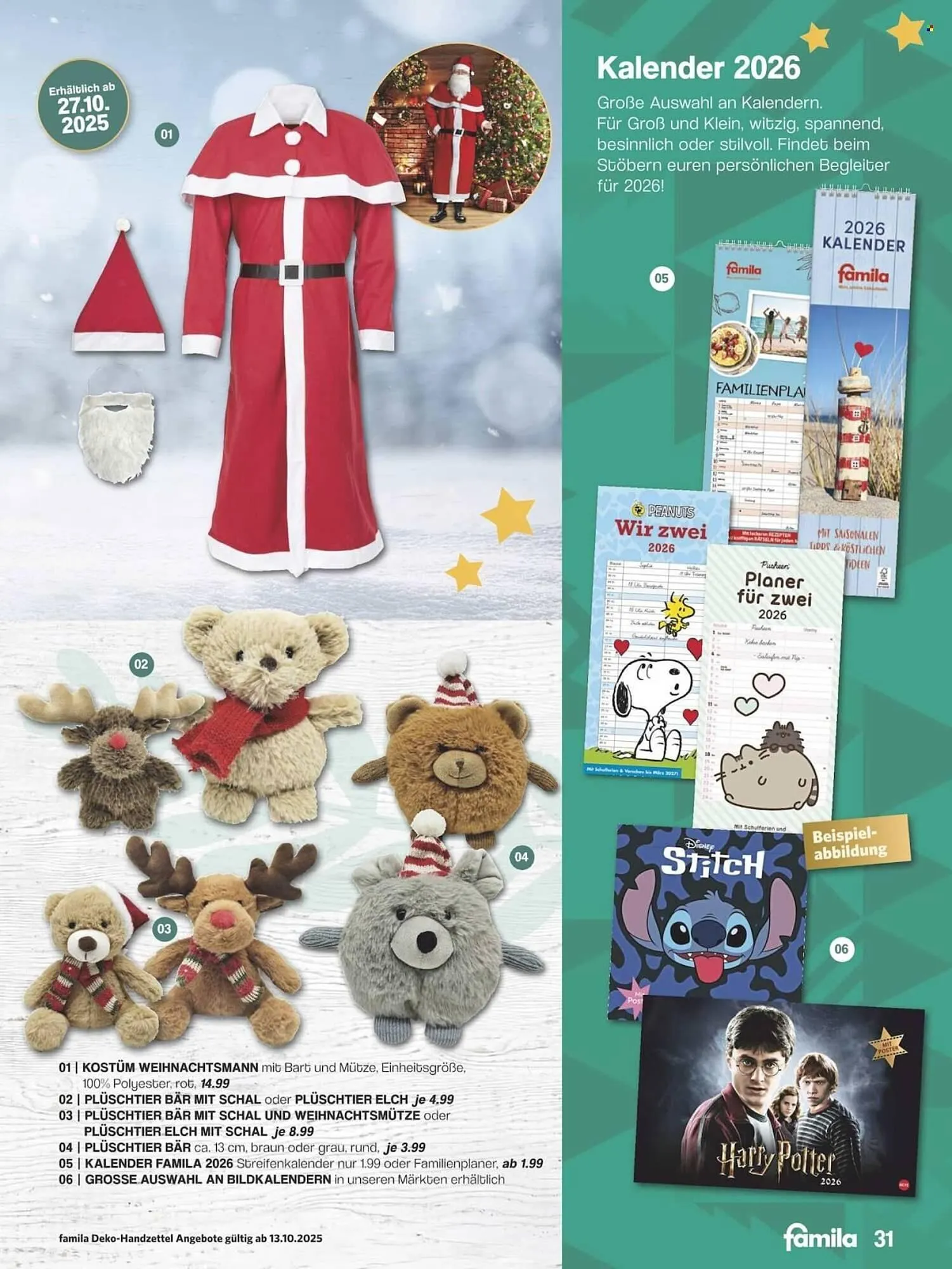 Famila Nord Ost Prospekt von 13. Oktober bis 31. Dezember 2025 - Prospekt seite 31
