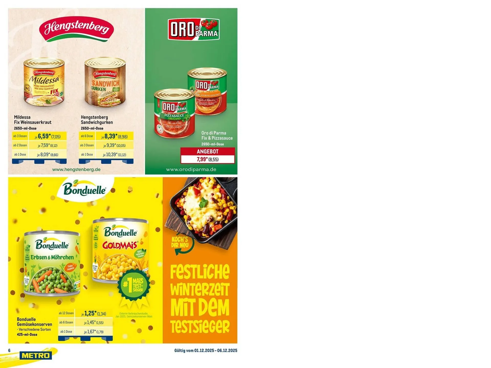 METRO Prospekt von 1. Dezember bis 6. Dezember 2025 - Prospekt seite 6