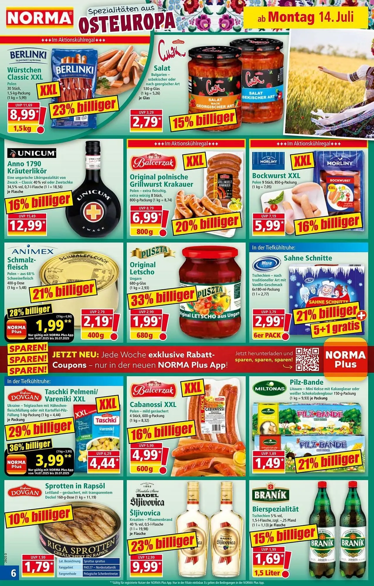 Norma Prospekt von 14. Juli bis 20. Juli 2025 - Prospekt seite 6