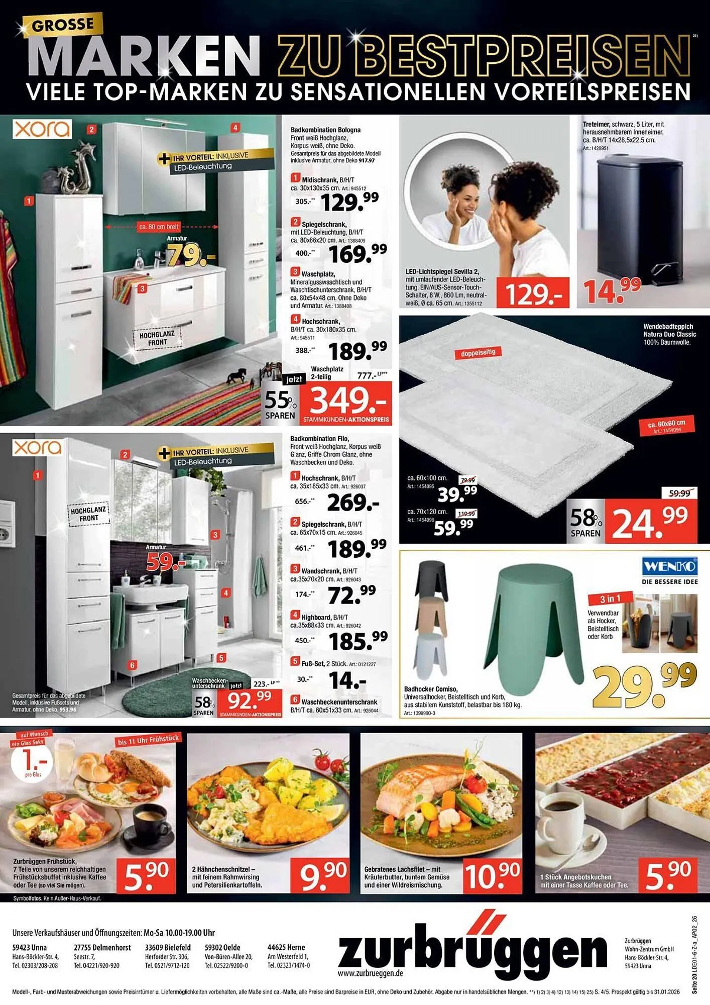 Zurbrüggen Prospekt von 20. Januar bis 26. Januar 2026 - Prospekt seite 20