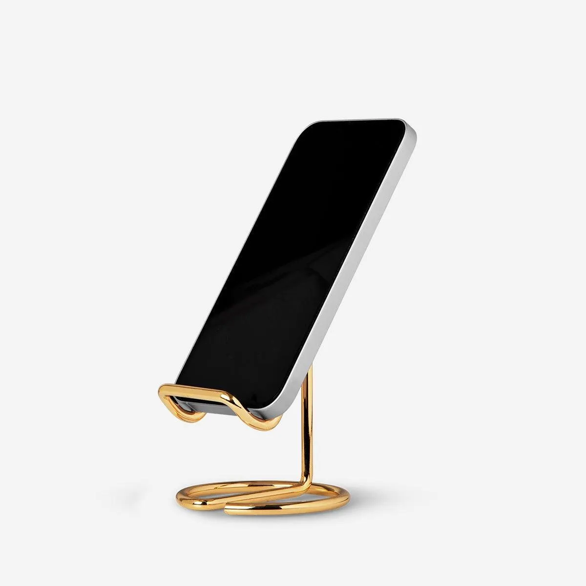 Gold smartphone stand