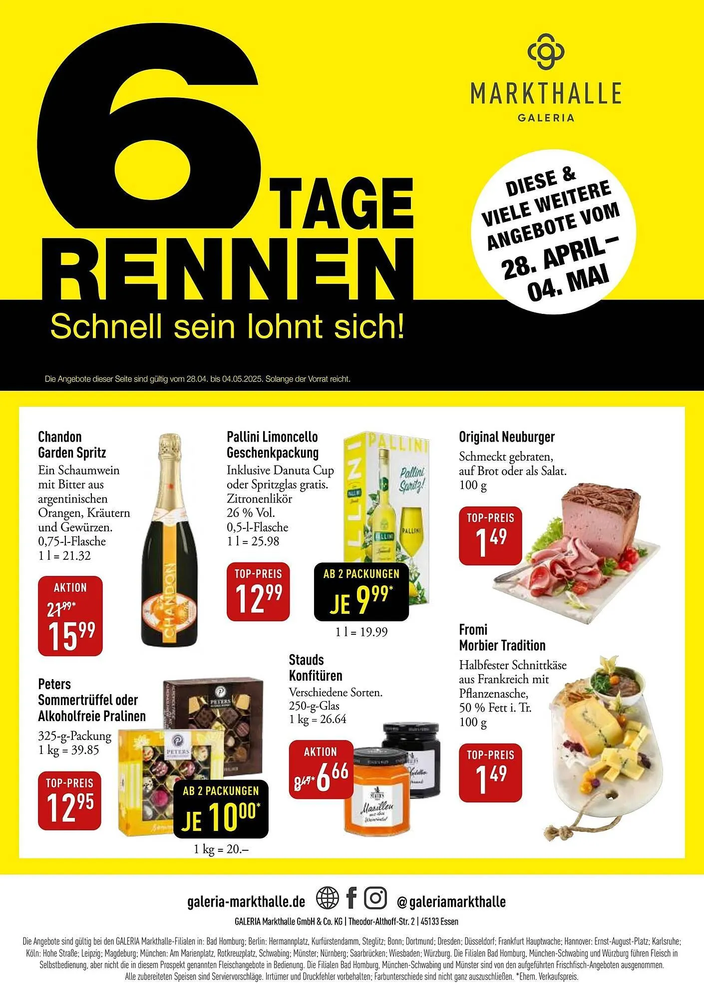Galeria Markthalle Prospekt von 28. April bis 4. Mai 2025 - Prospekt seite 12