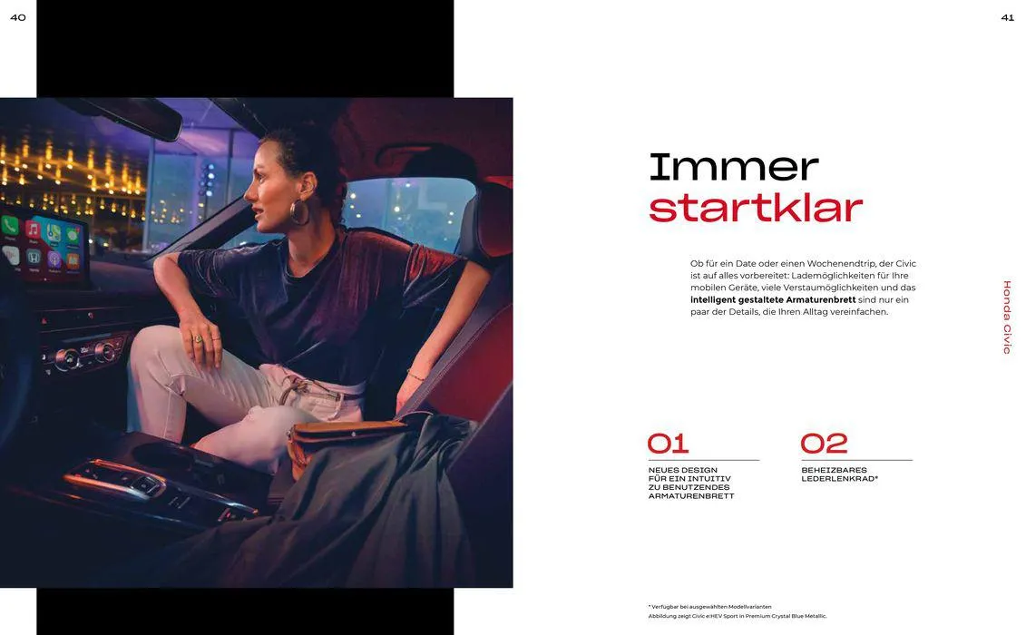 Honda CIVIC BROSCHÜRE von 11. April bis 11. April 2025 - Prospekt seite 21