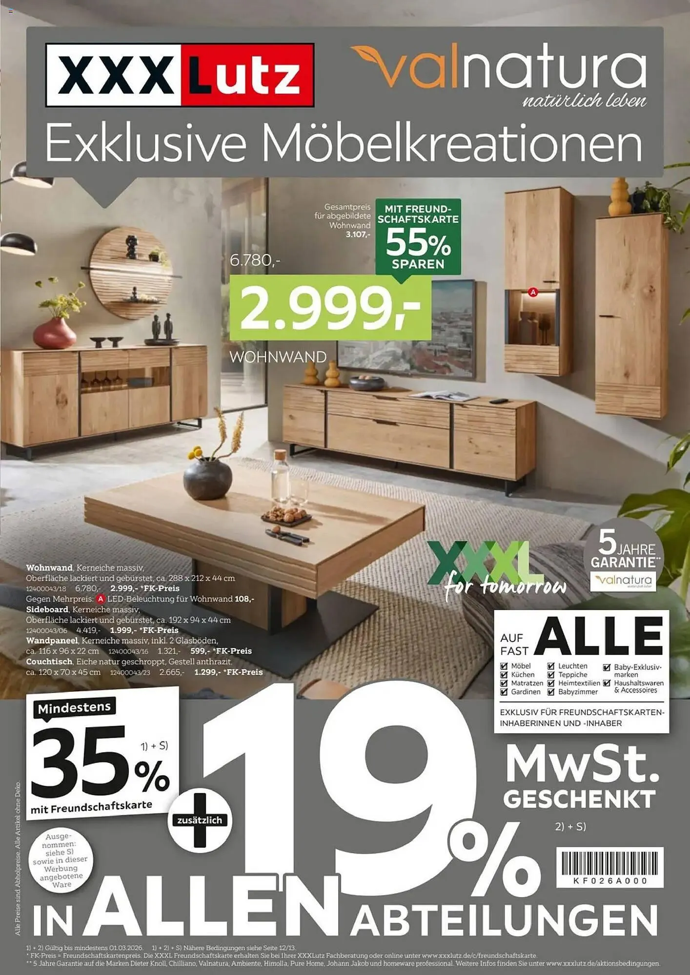 XXXLutz Prospekt von 15. Februar bis 1. März 2026 - Prospekt seite 1