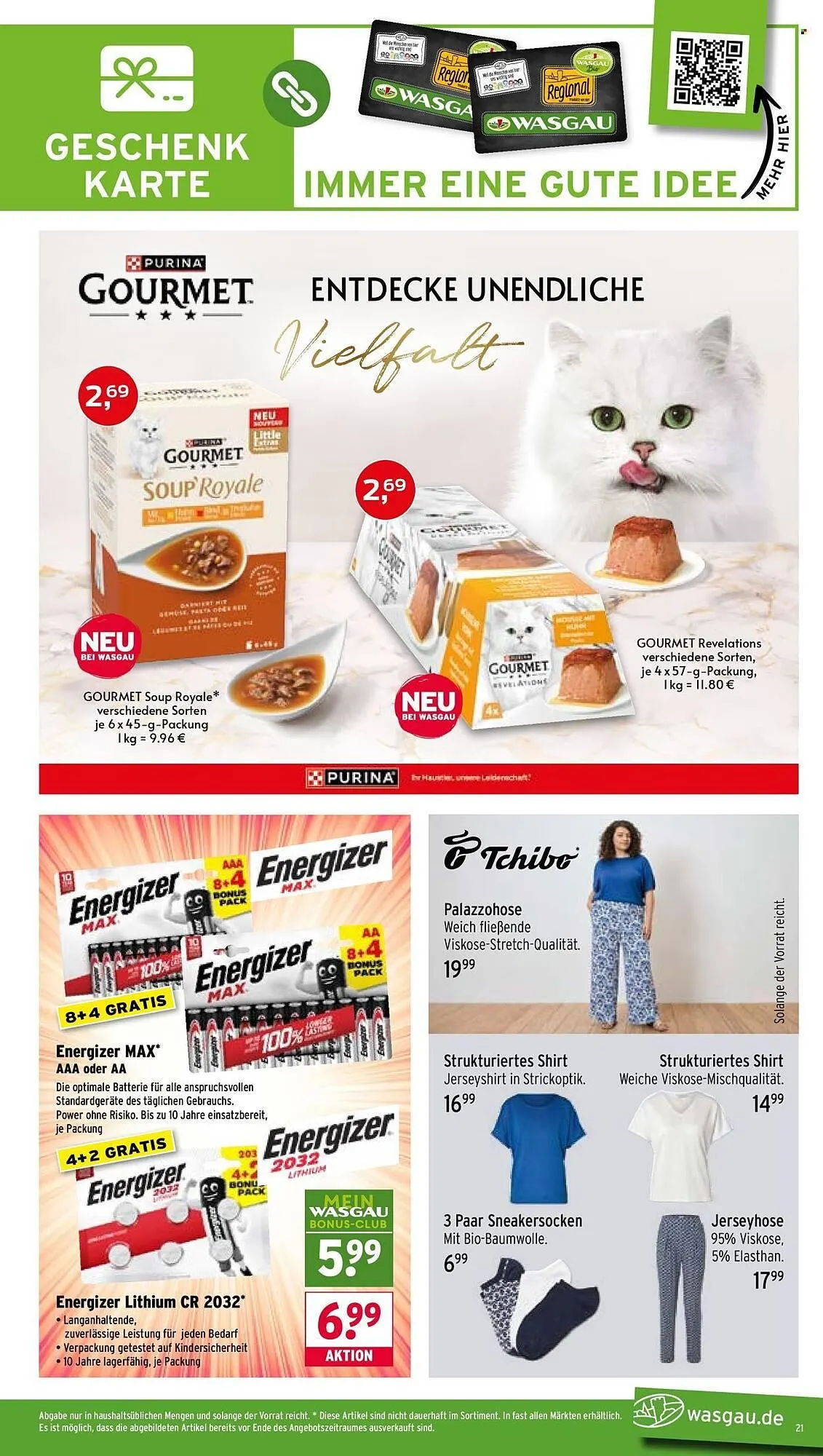 Wasgau Prospekt von 13. April bis 18. April 2026 - Prospekt seite 21