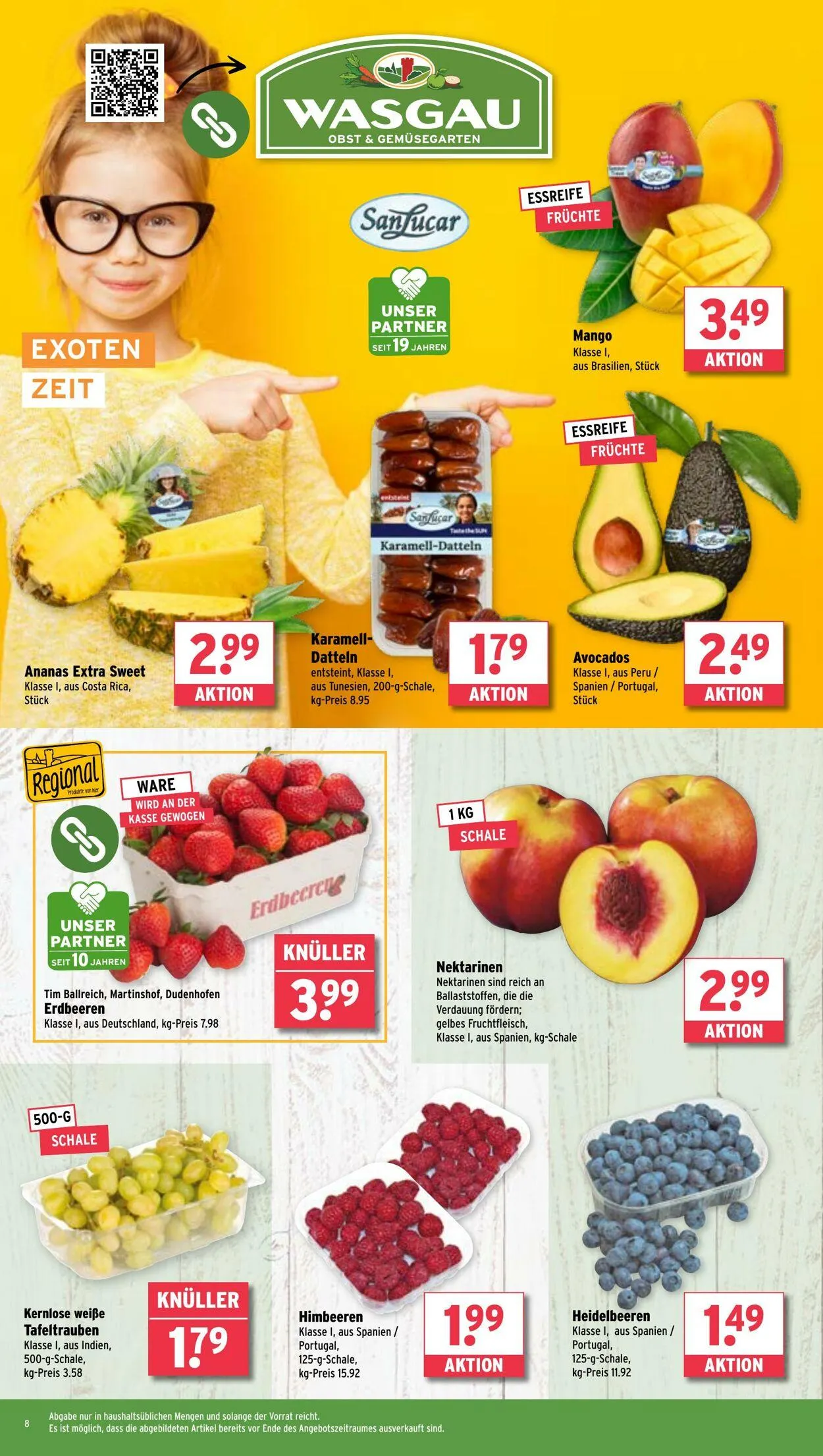 WASGAU Aktueller Prospekt von 20. April bis 4. Mai 2025 - Prospekt seite 8