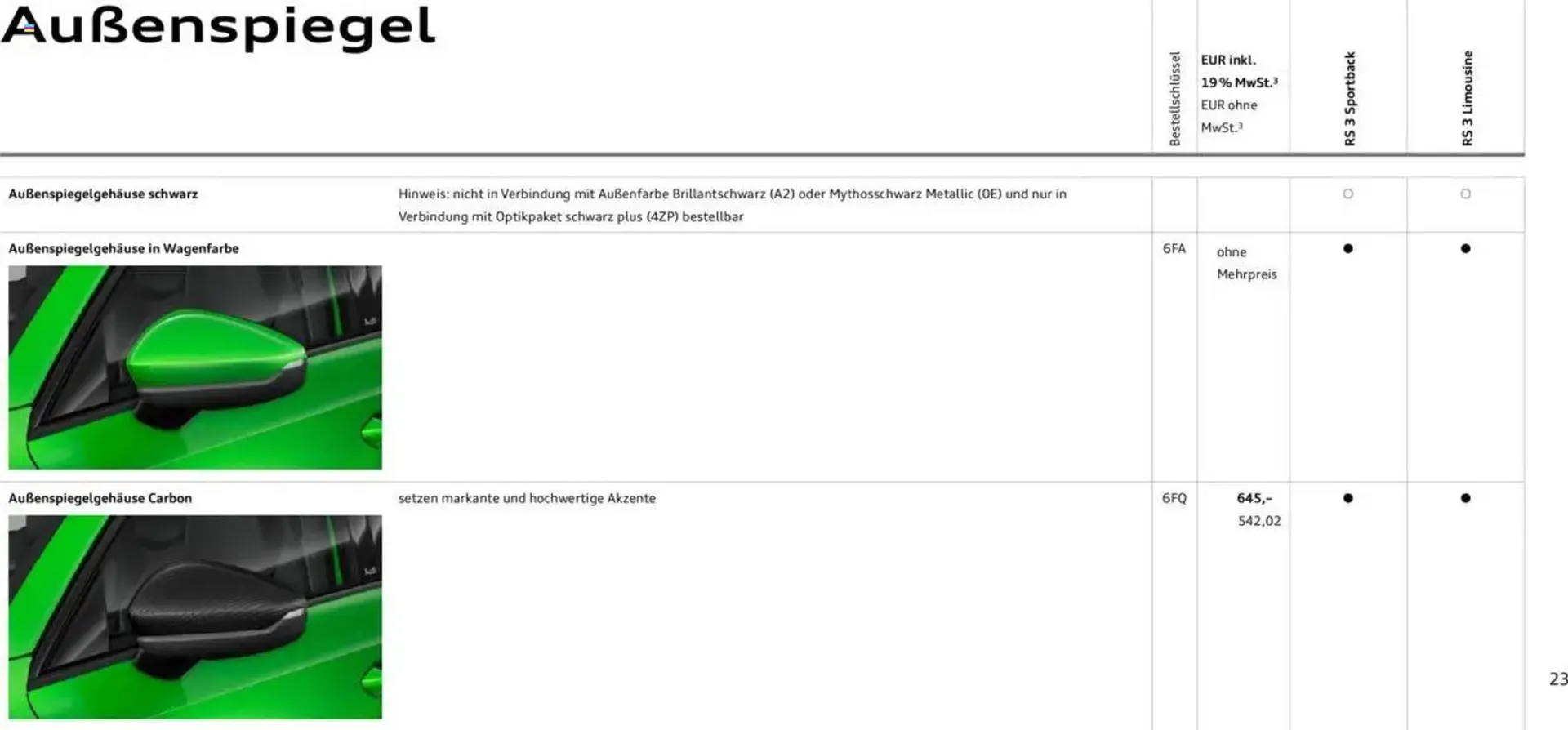 Audi Prospekt von 29. Januar bis 9. Januar 2026 - Prospekt seite 23