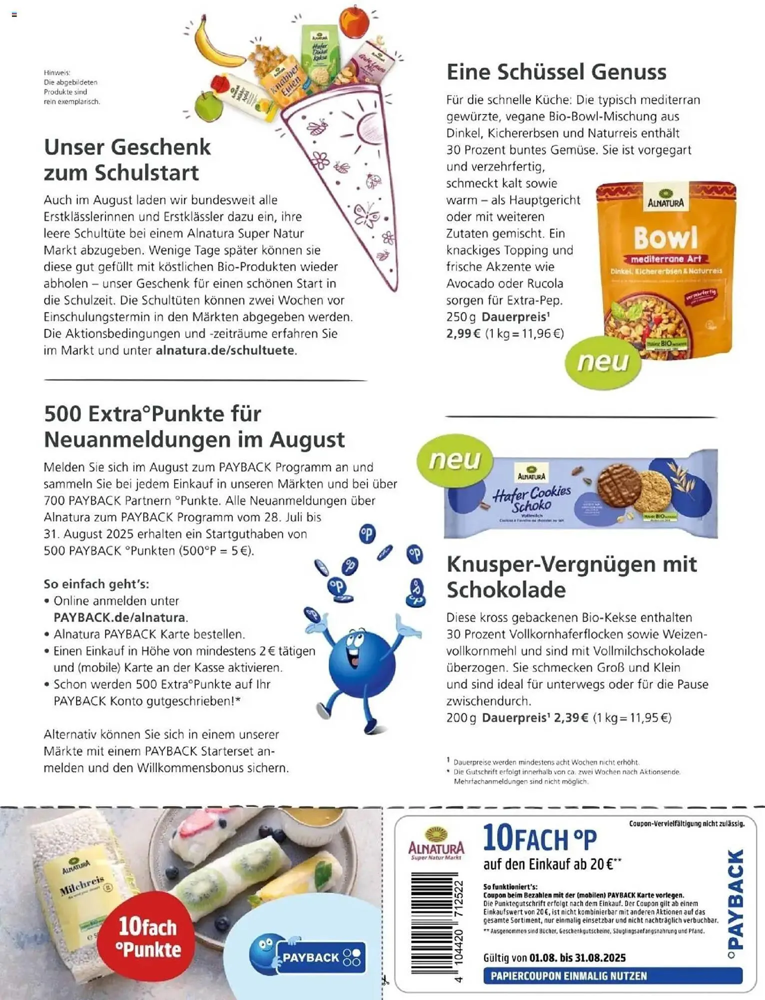 Alnatura Prospekt von 1. August bis 31. August 2025 - Prospekt seite 7